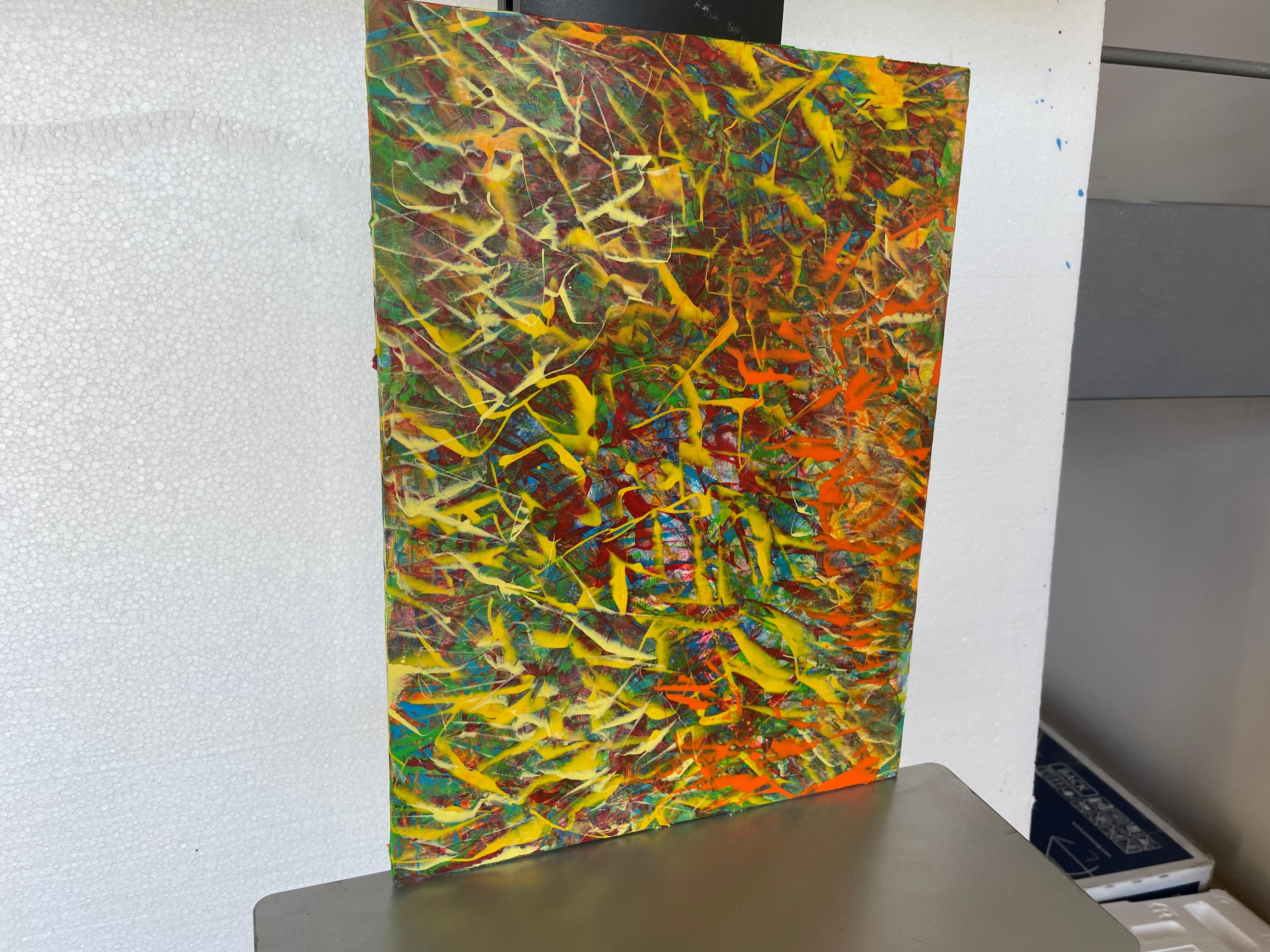 Imaginer, c'est réel 35 - Expressionnisme abstrait Painting par Juan Jose Garay