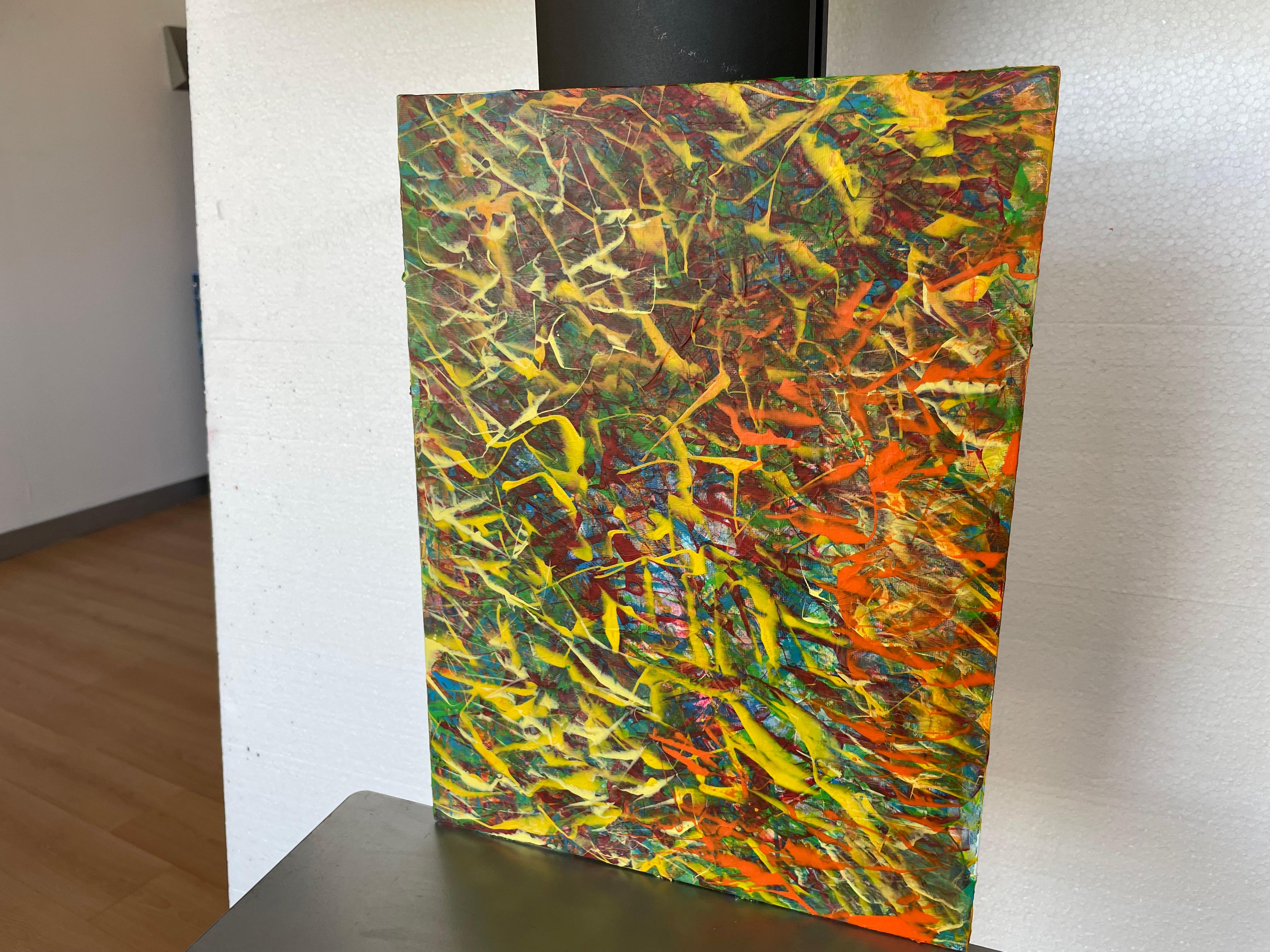 Imaginer, c'est réel 35 - Gris Abstract Painting par Juan Jose Garay