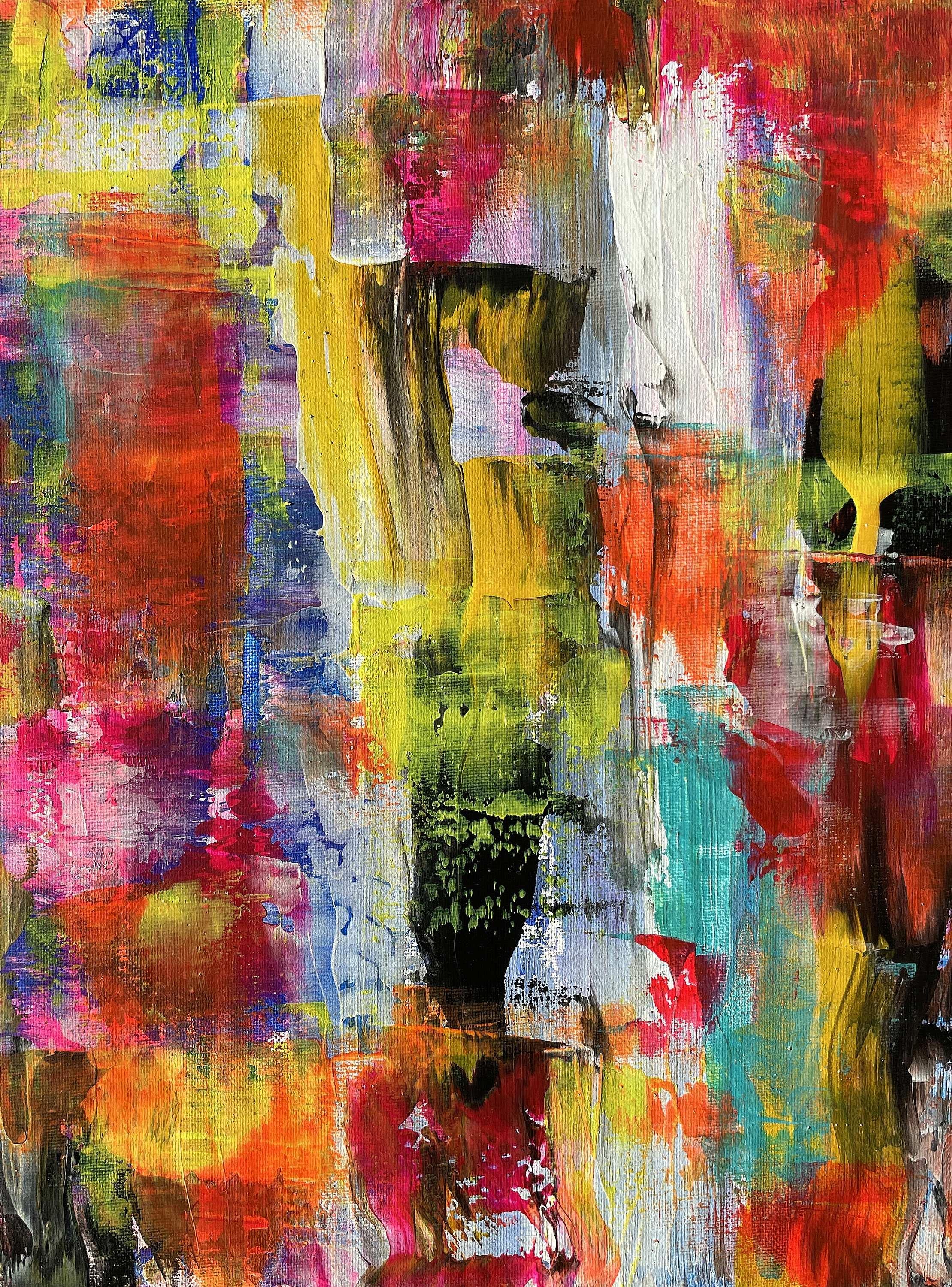 Imaginer est Real A1 - Expressionnisme abstrait Painting par Juan Jose Garay
