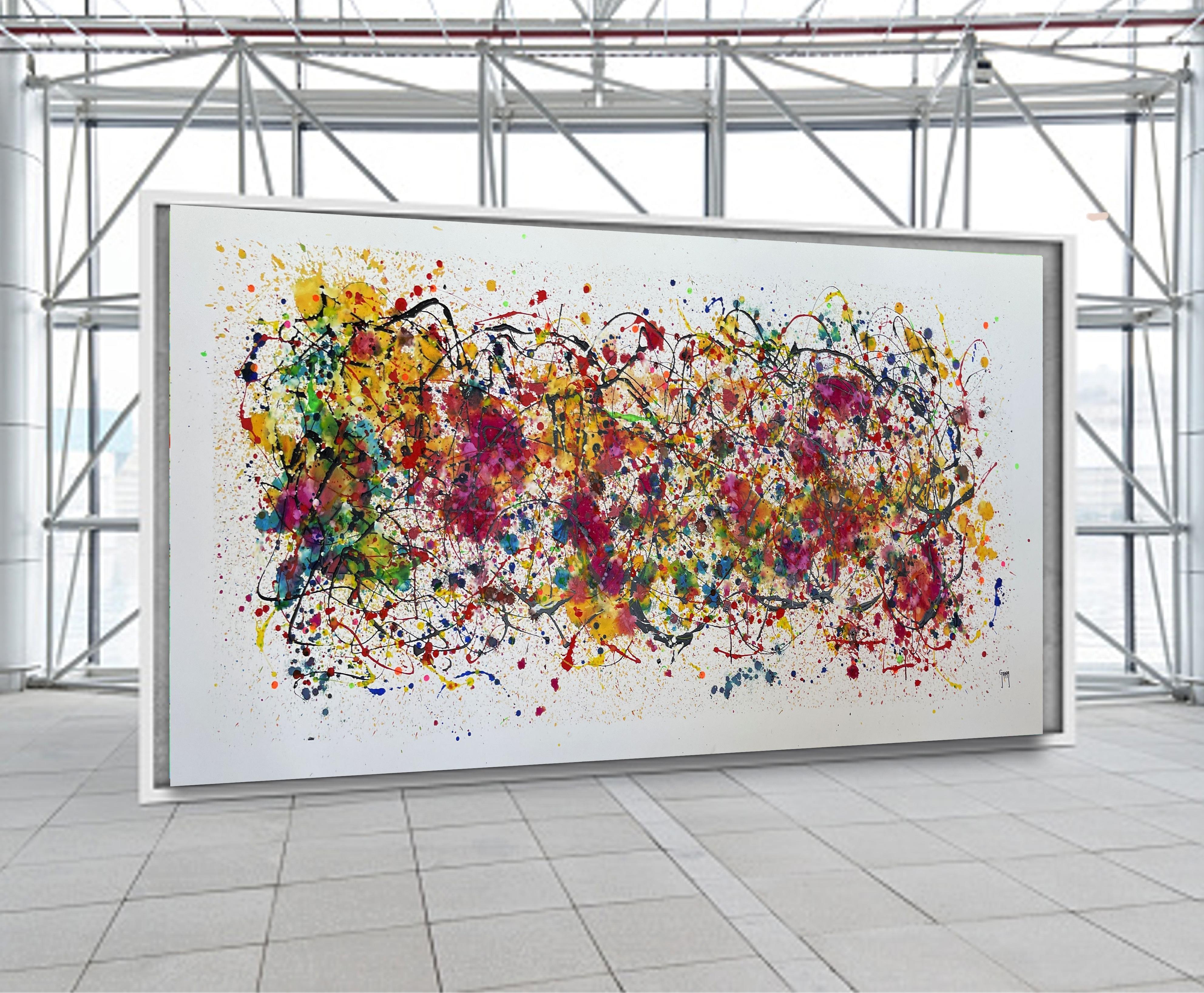 Indomitable Rhythm - Abstract Expressionist Painting by Juan Jose Garay