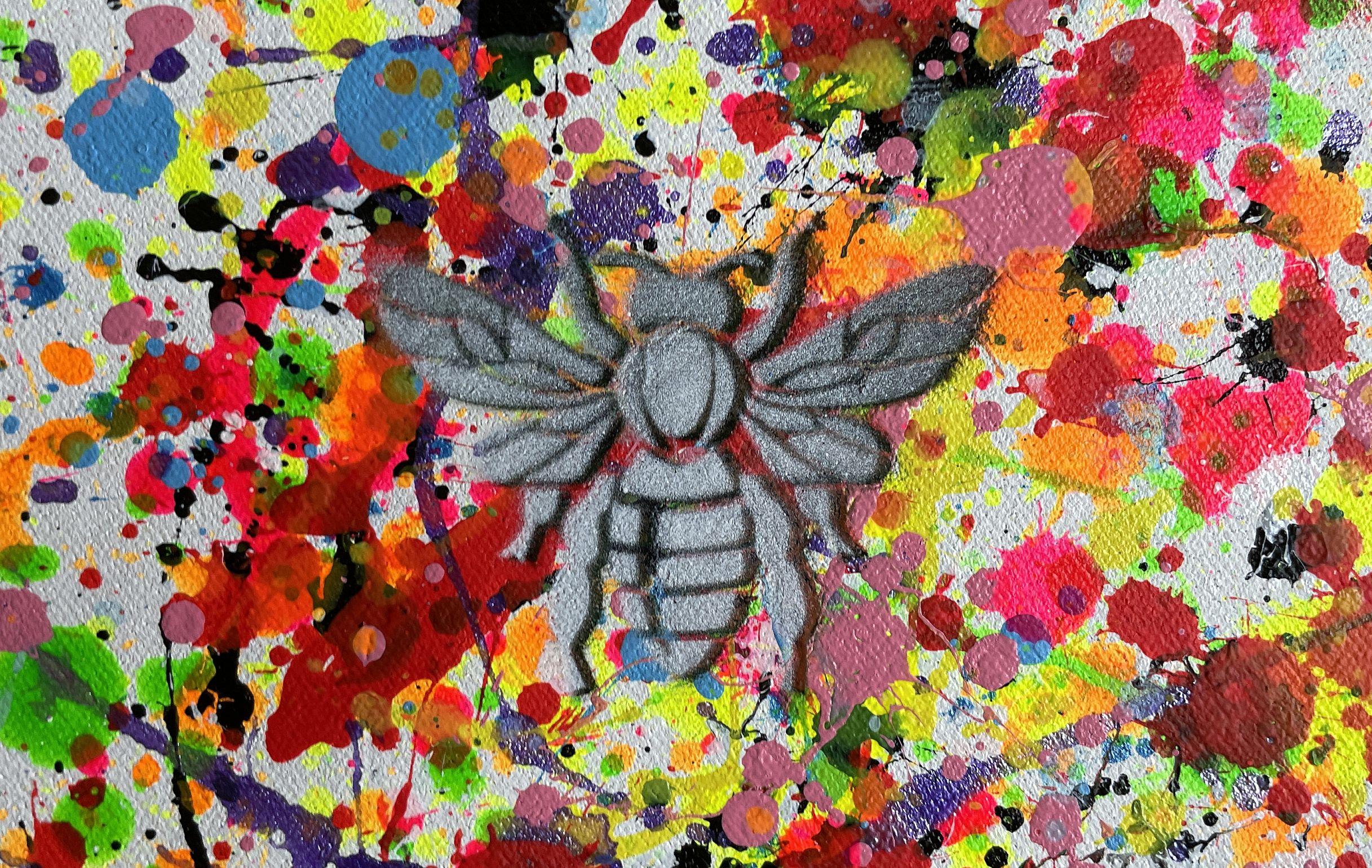 Insekten 002 (Abstrakter Expressionismus), Painting, von Juan Jose Garay