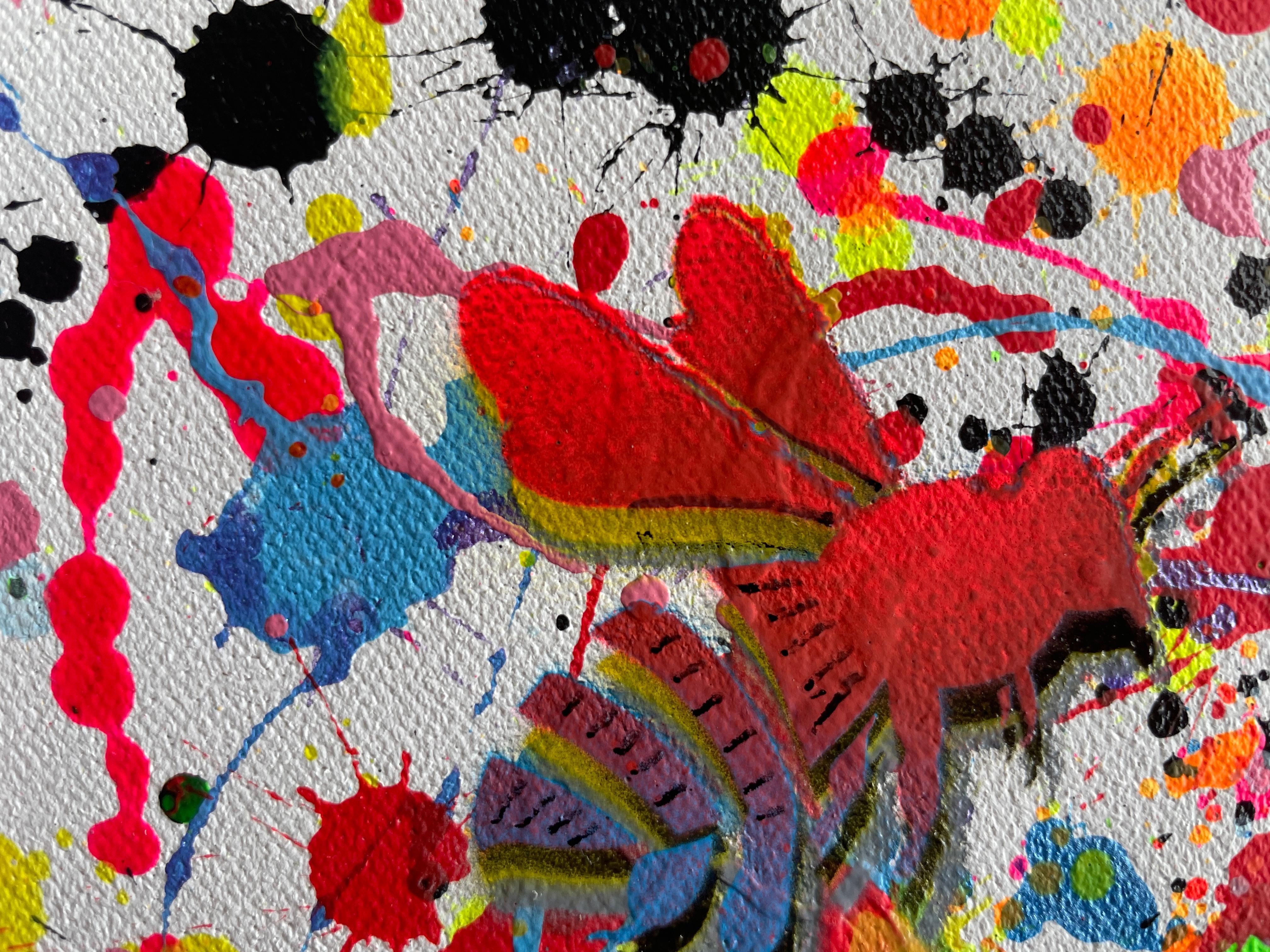 Insekten 006 (Beige), Abstract Painting, von Juan Jose Garay