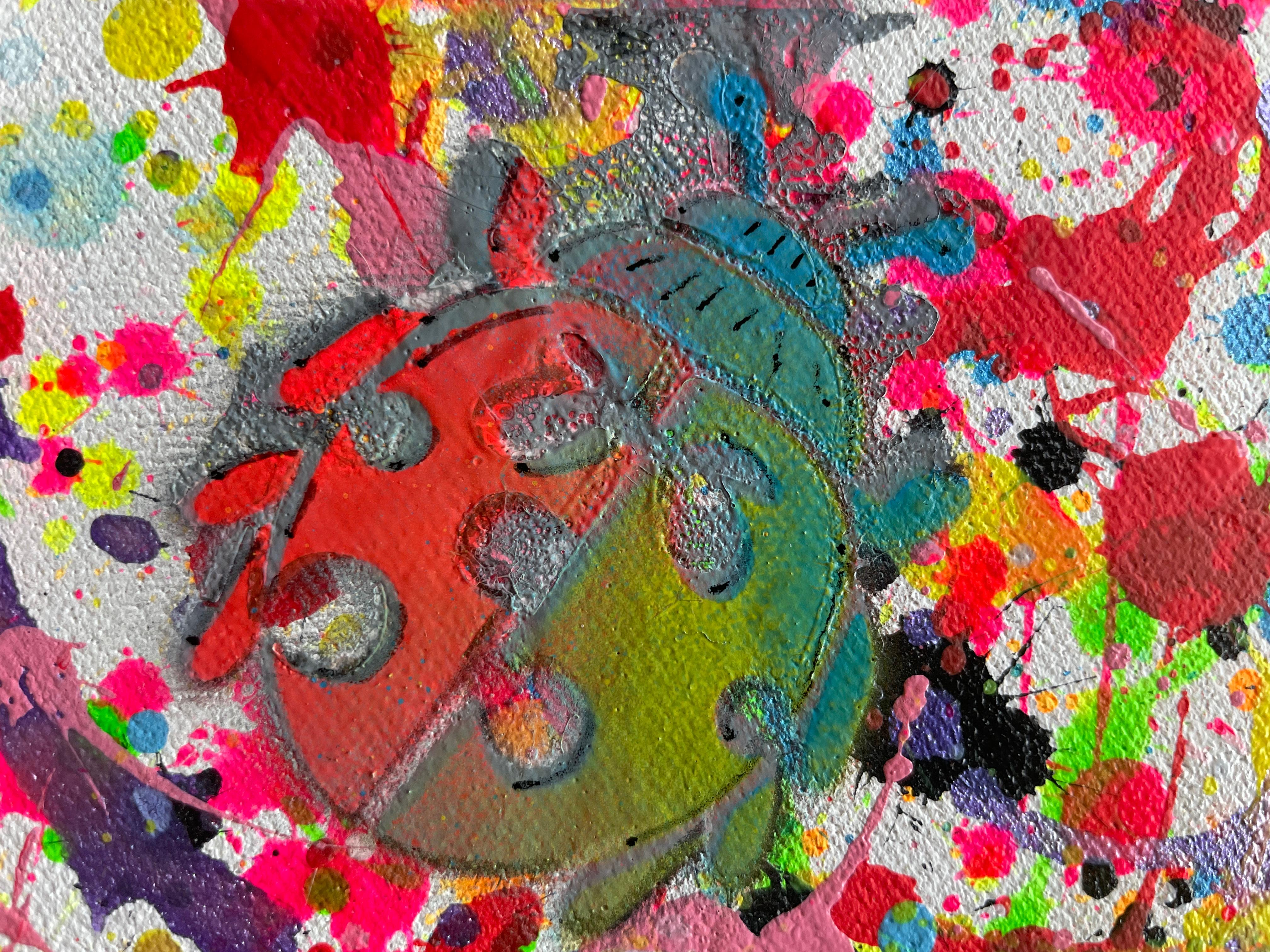 Auf einer Leinwand, die dem Chaos und der Intuition entspringt, lässt ein Künstler seine Gefühle in tausend Farben explodieren. Jeder Spritzer war ein Gedanke, jeder Tropfen ein Lebensfunke: das Rot der Liebe und der Wut, das Grün der Hoffnung, das