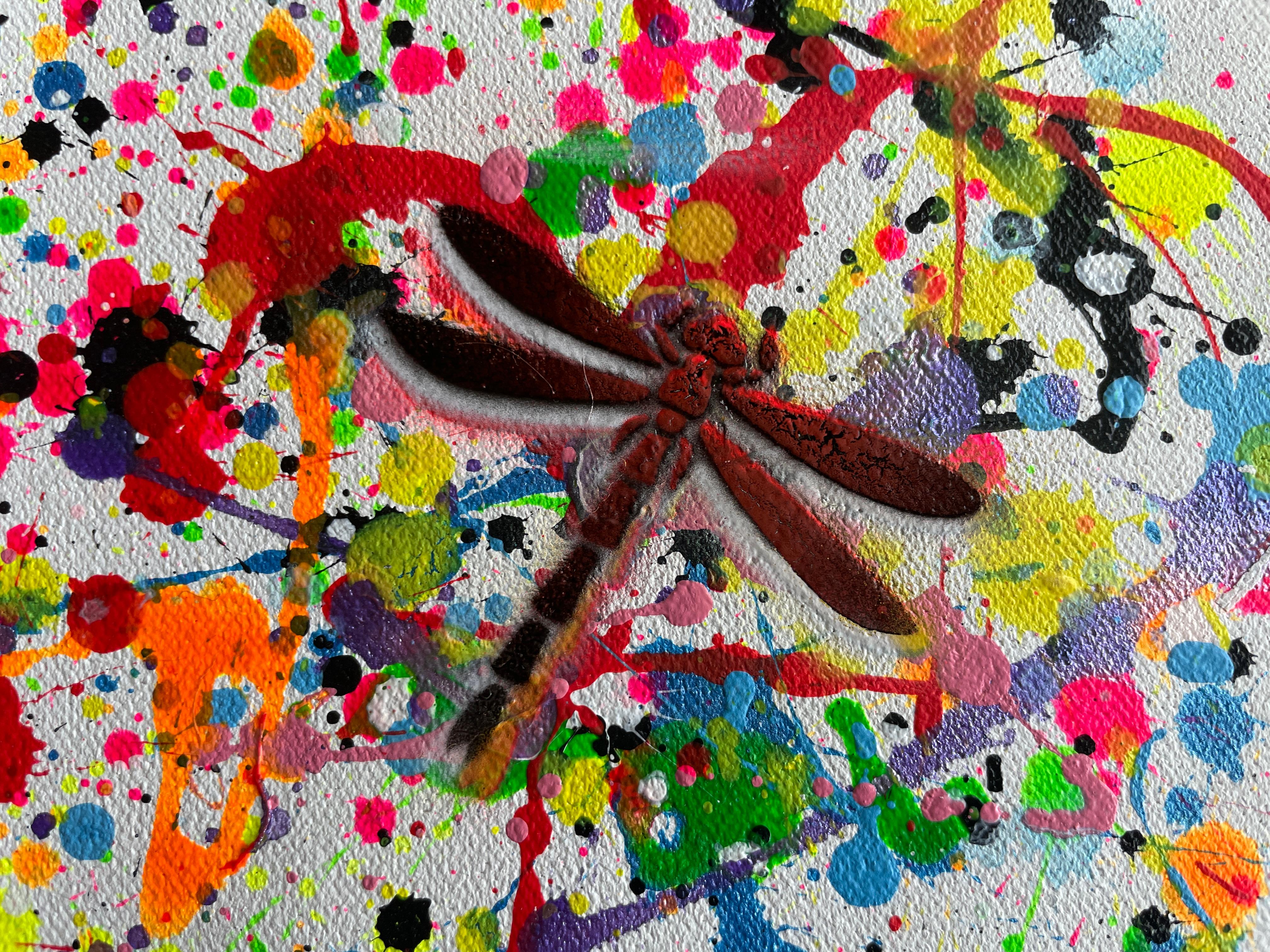 Insekten 010 (Beige), Abstract Painting, von Juan Jose Garay