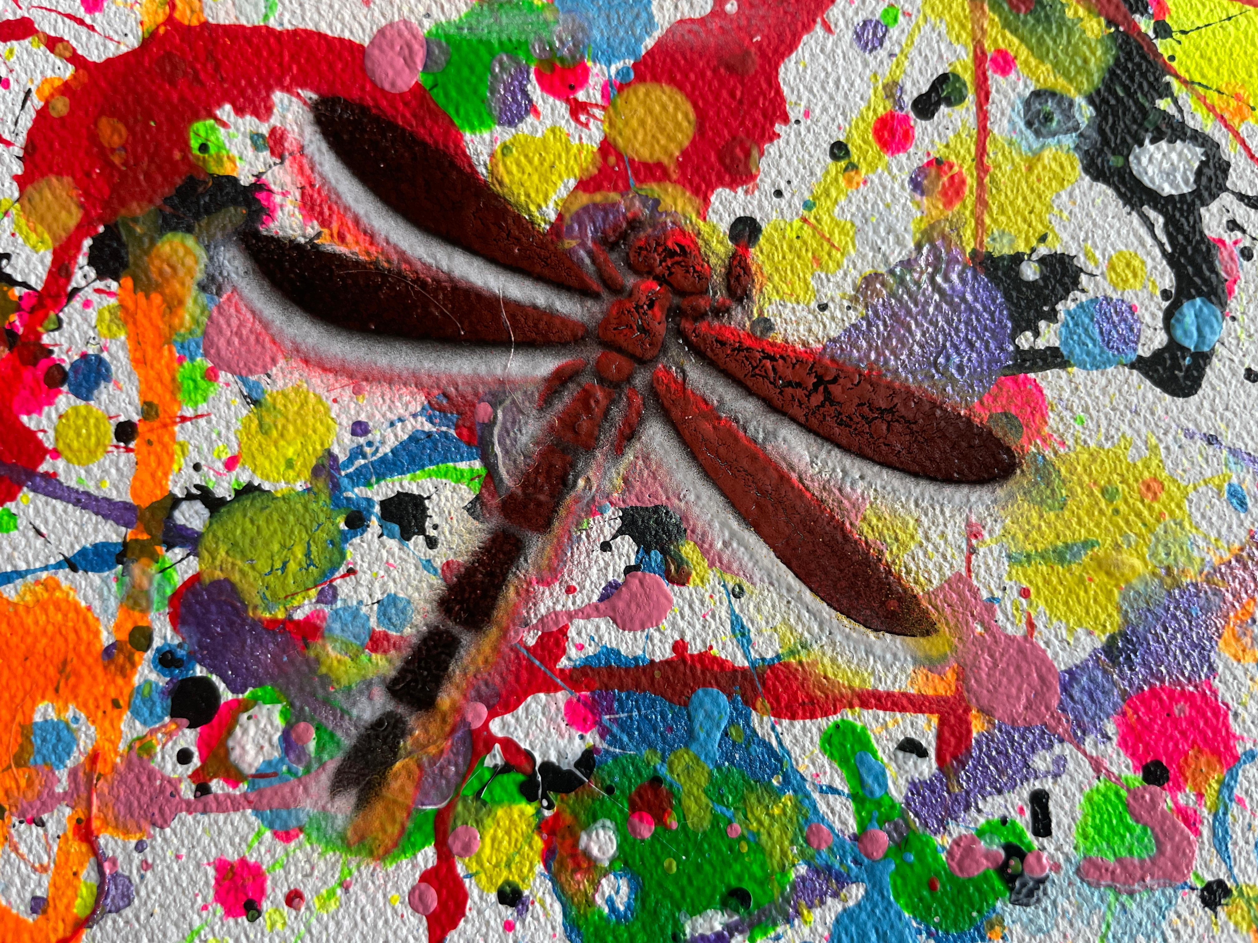 Auf einer Leinwand, die dem Chaos und der Intuition entspringt, lässt ein Künstler seine Gefühle in tausend Farben explodieren. Jeder Spritzer war ein Gedanke, jeder Tropfen ein Lebensfunke: das Rot der Liebe und der Wut, das Grün der Hoffnung, das