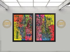 Kaleidoscopic Harmony - Diptych Painting