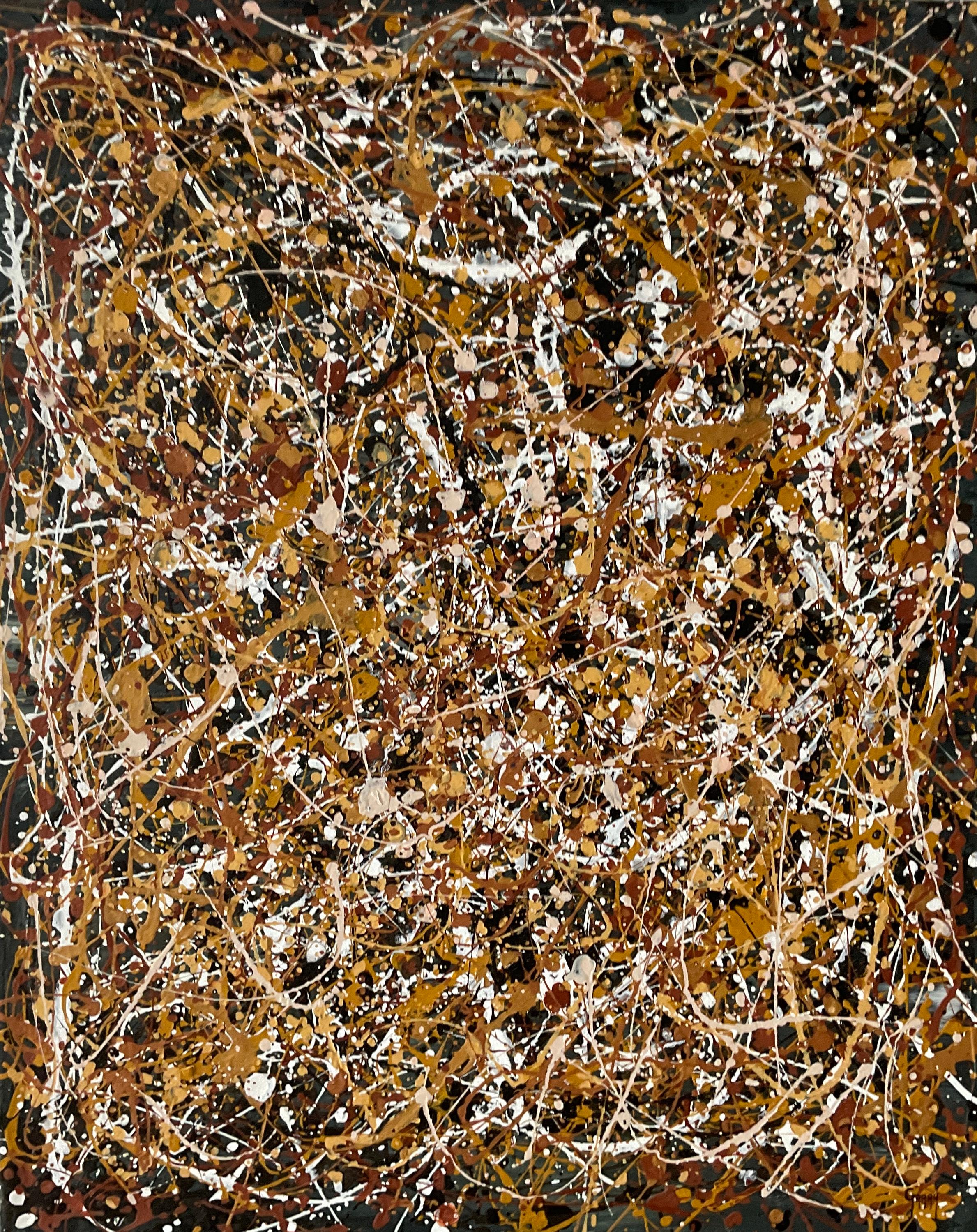 Interior Painting Juan Jose Garay - La lumière dans l'obscurité noire
