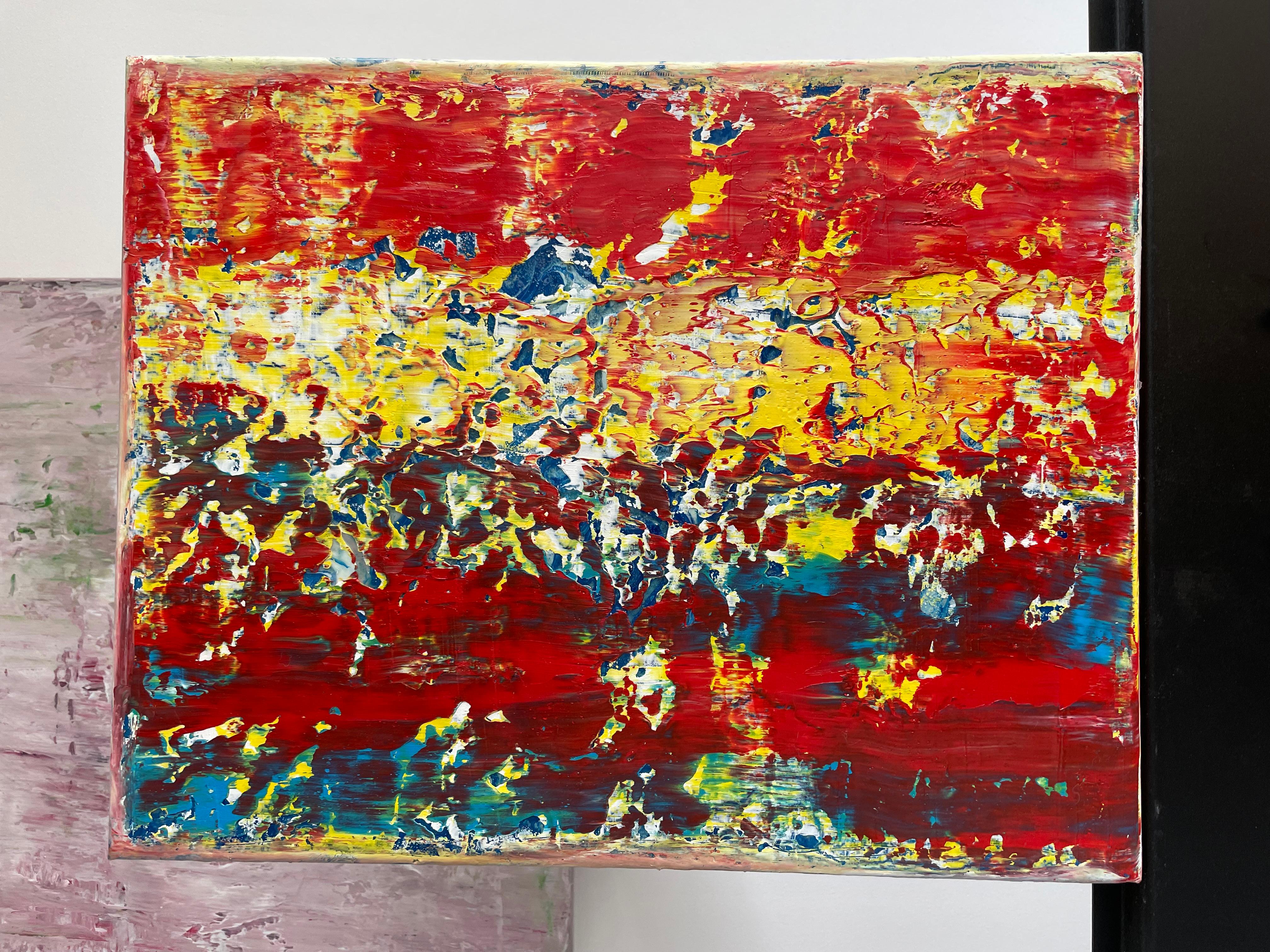 Kleine Liebe A7 (Rot), Abstract Painting, von Juan Jose Garay
