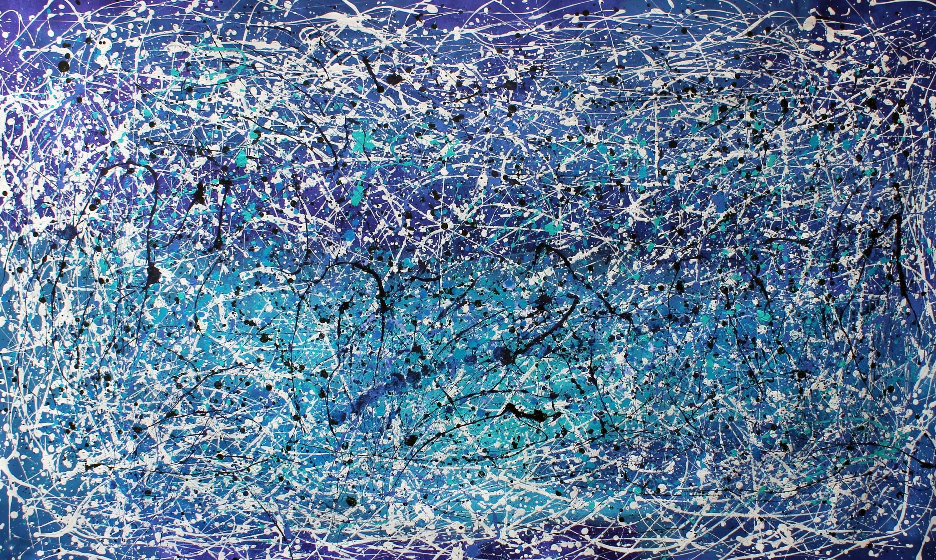 Juan Jose Garay Abstract Painting – Niemals aufgeben Große Dinge brauchen Zeit 