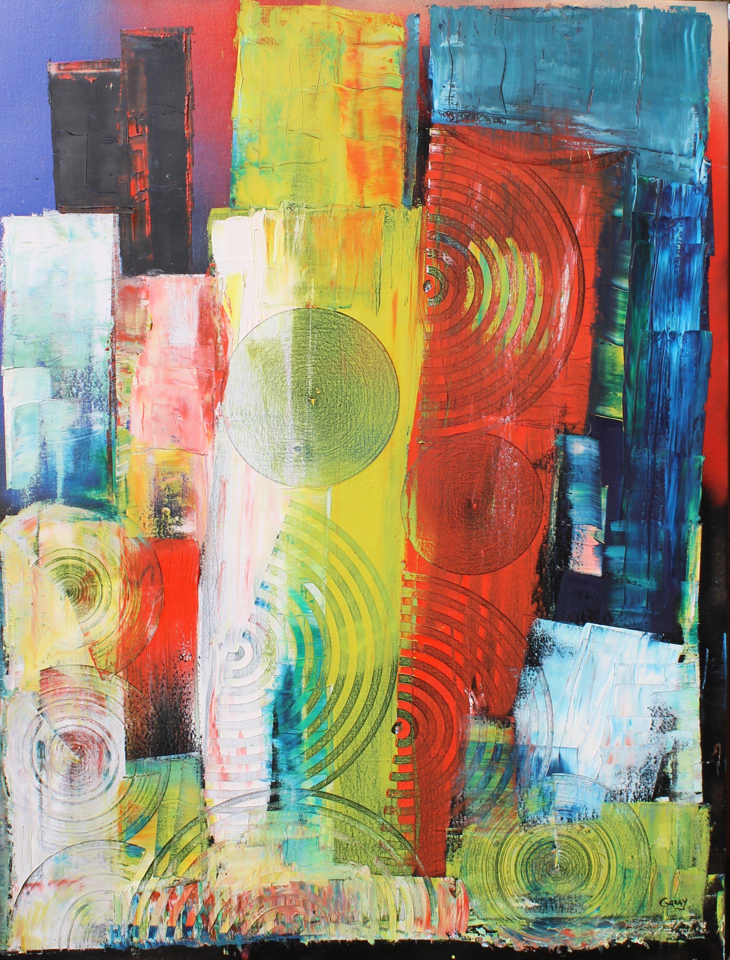 Juan Jose Garay Abstract Painting - New York