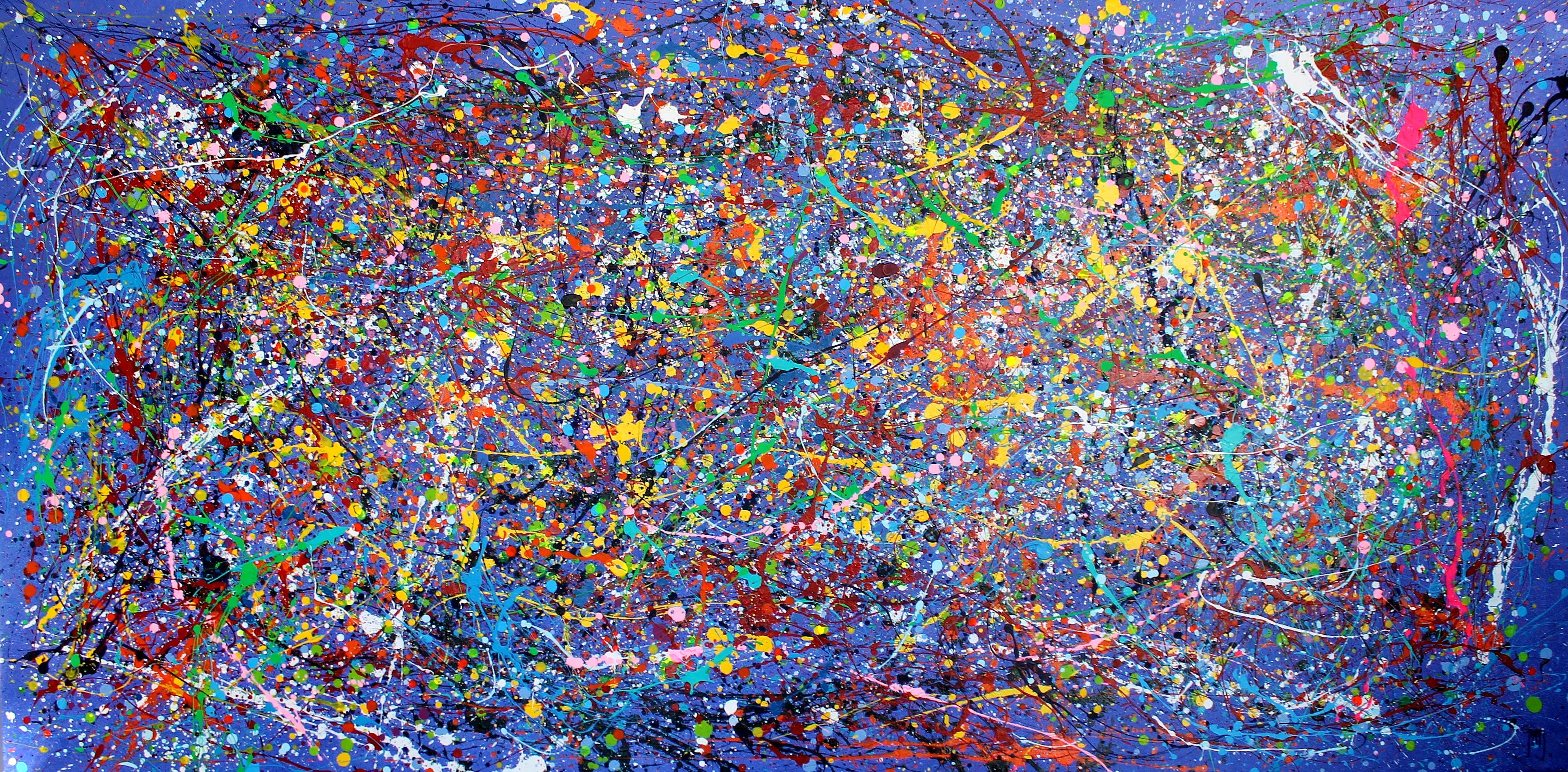 Juan Jose Garay Abstract Painting - Oniric Blue