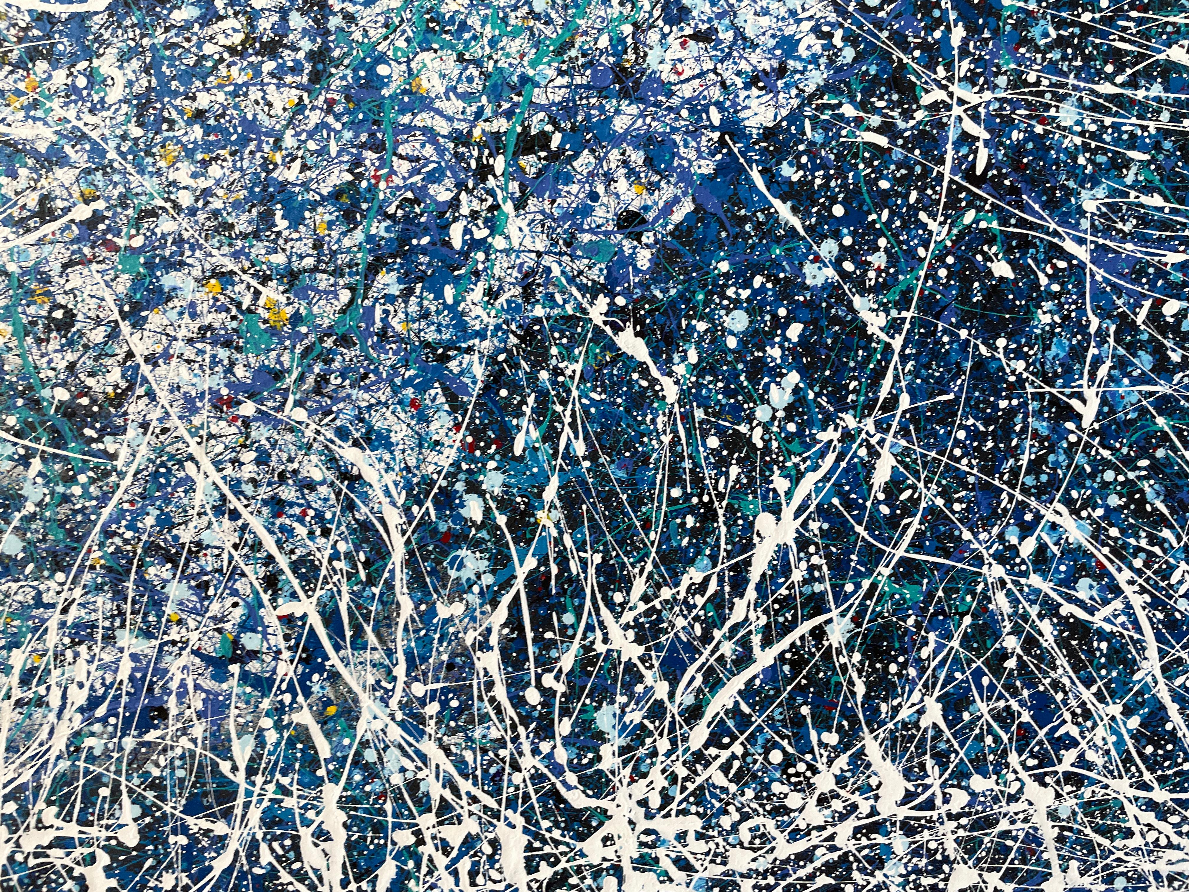 Aperto fino all'alba - Omaggio a J.Pollock di Juan Jose Garay in vendita 17