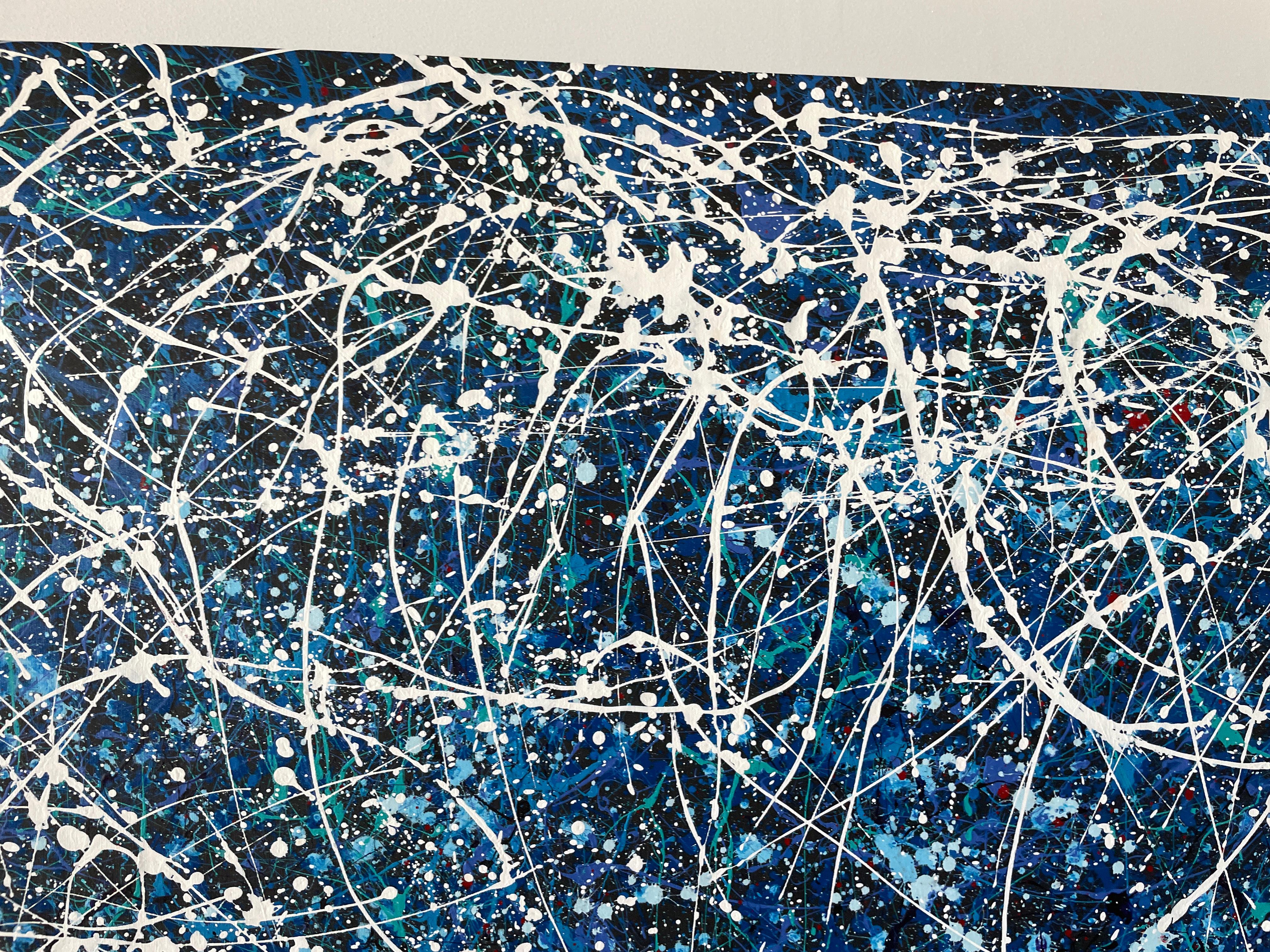 Aperto fino all'alba - Omaggio a J.Pollock di Juan Jose Garay in vendita 6