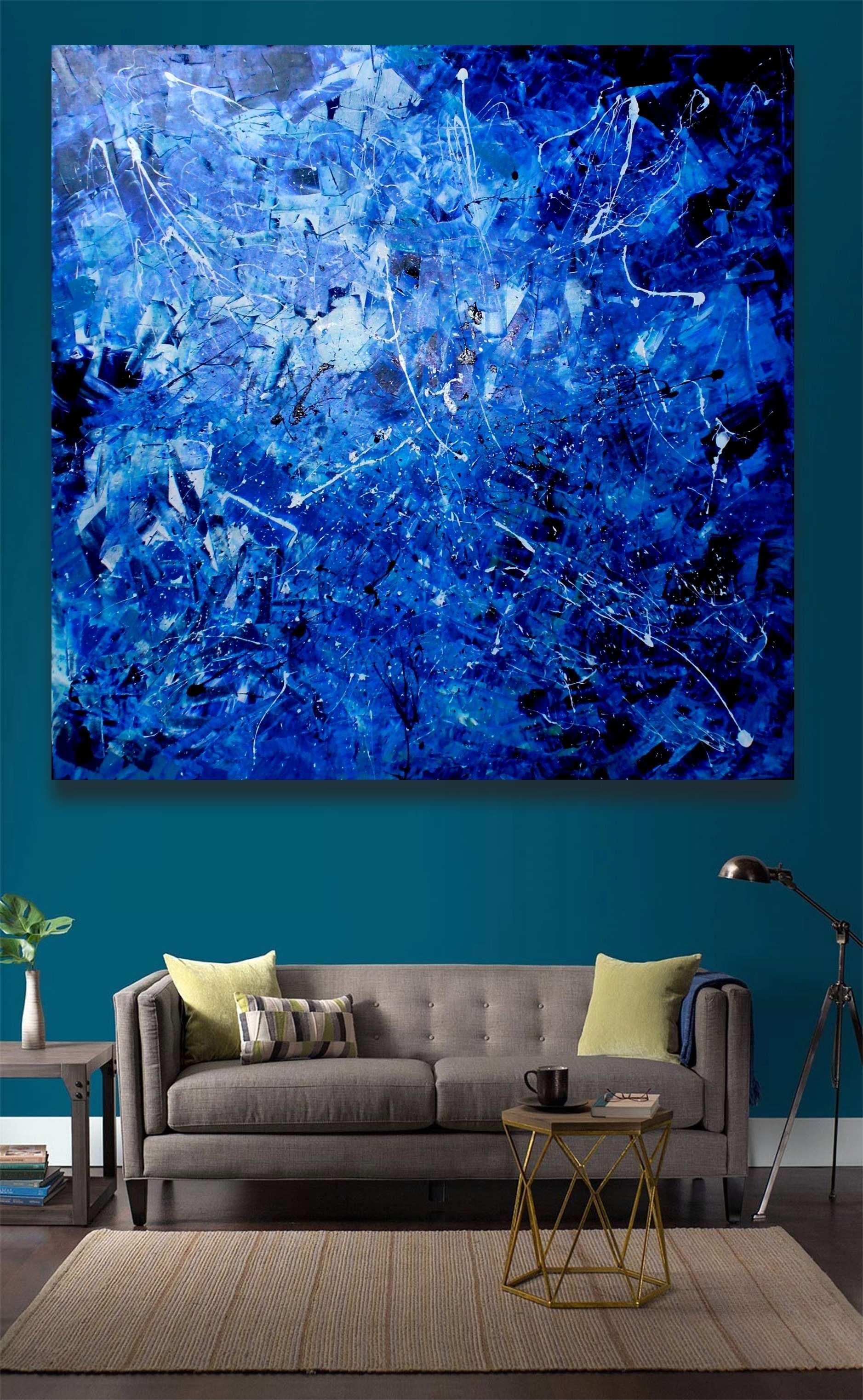Pacific Ocean II - Abstract Expressionist Painting by Juan Jose Garay