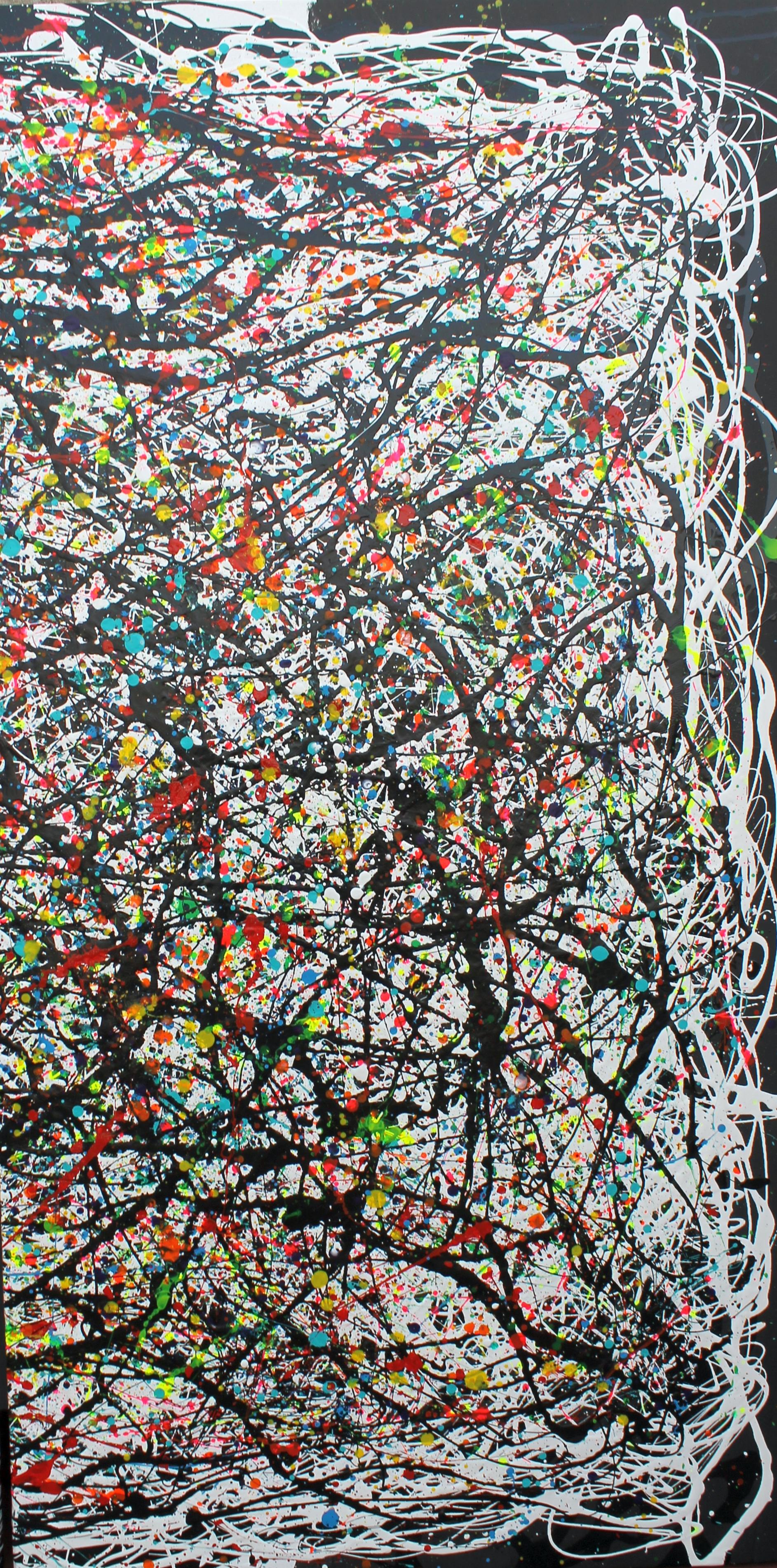 Paralells Welten Diptychon (Abstrakter Expressionismus), Painting, von Juan Jose Garay