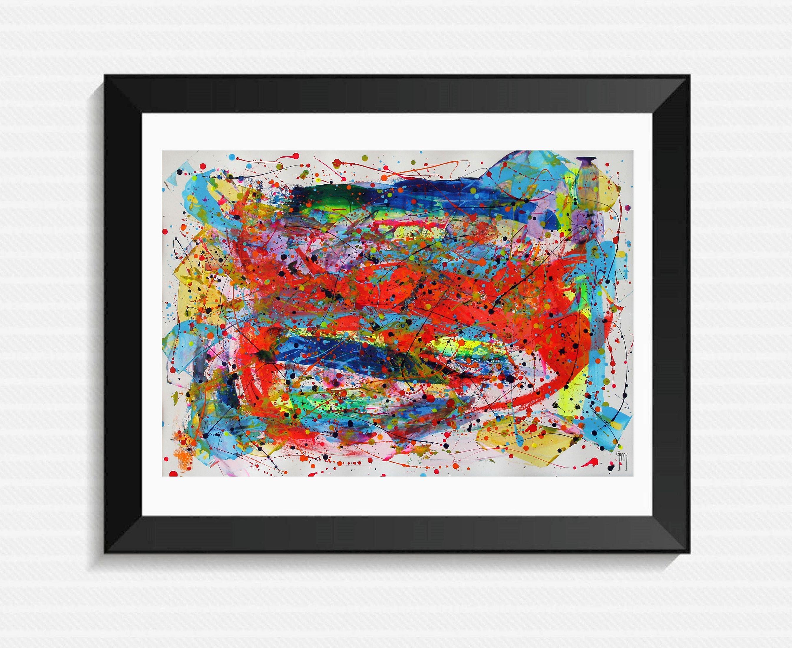 Abstract Painting Juan Jose Garay - Passionate Nature Dreams