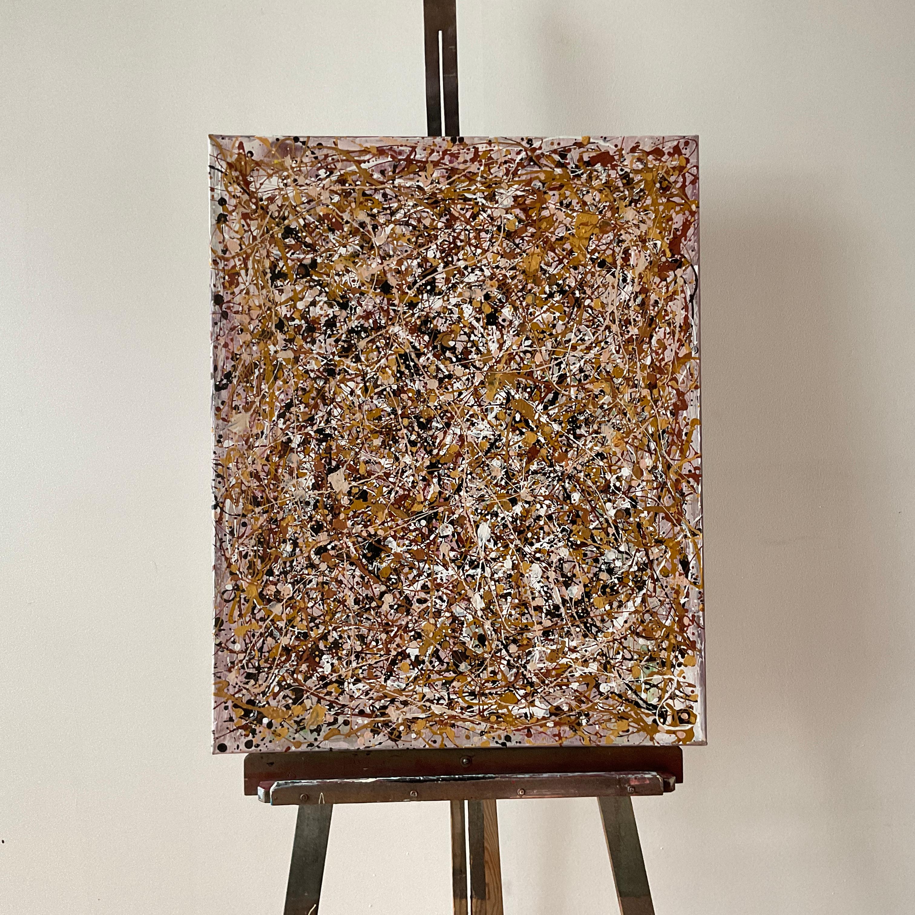 ROSA TRÄNEN IM REGEN (Abstrakter Expressionismus), Painting, von Juan Jose Garay