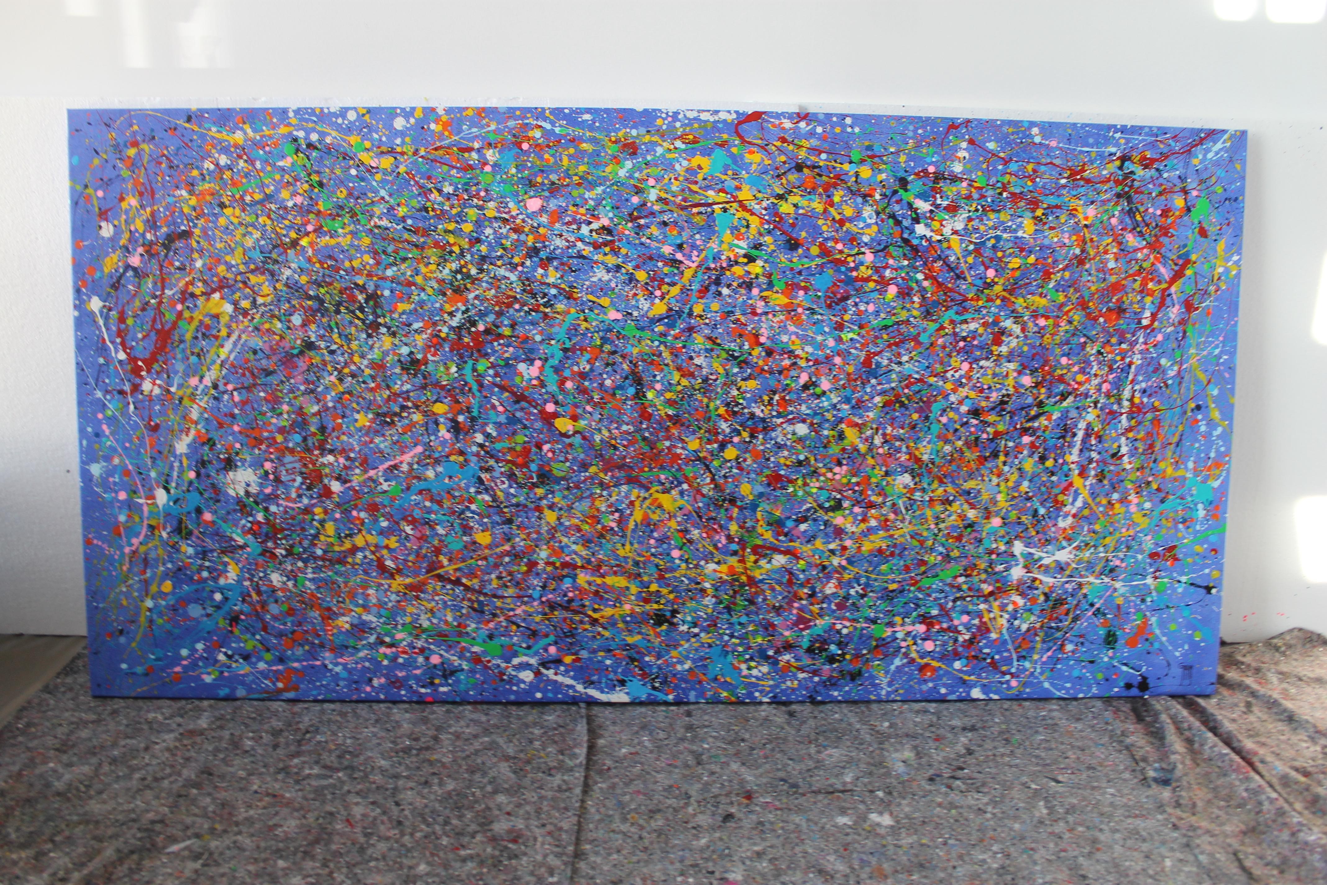 Poetry Blue - Painting by Juan Jose Garay