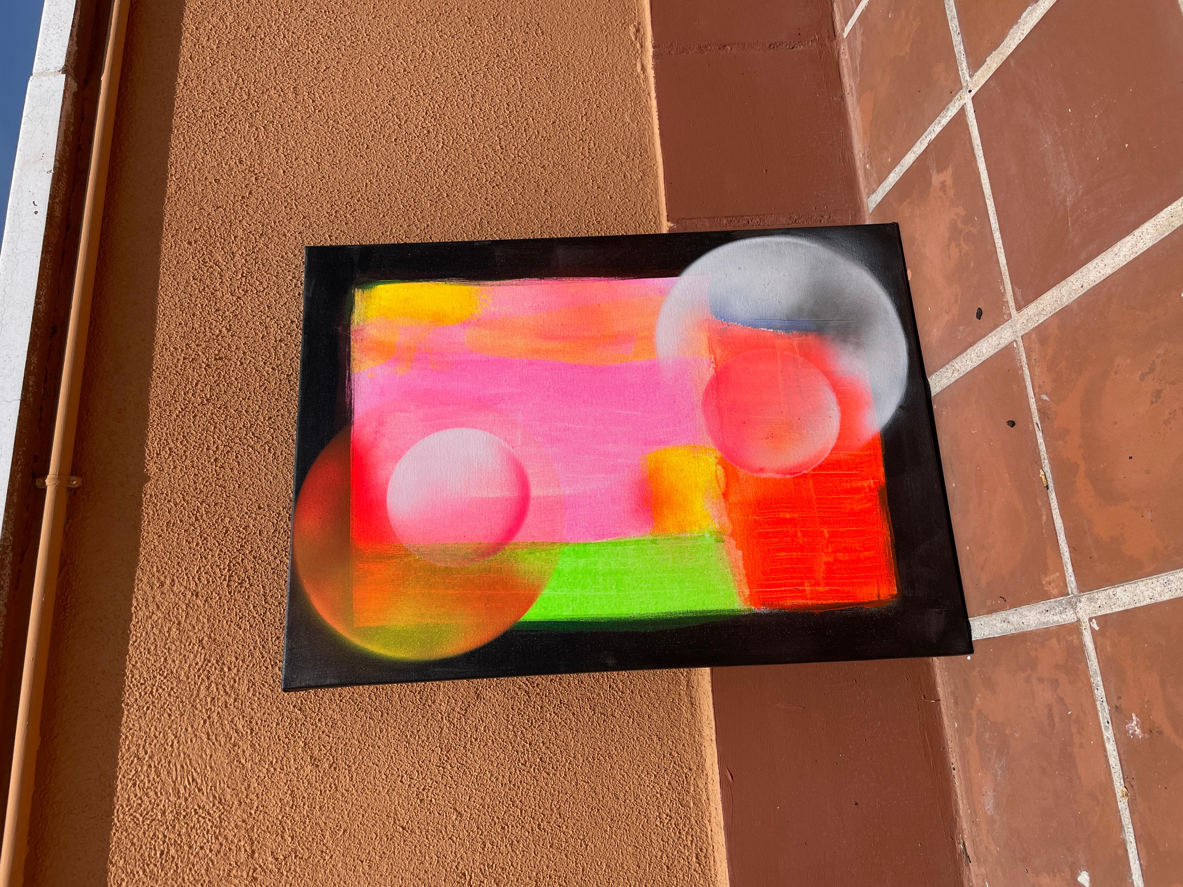 Real 008 - Pink Interior Painting by Juan Jose Garay