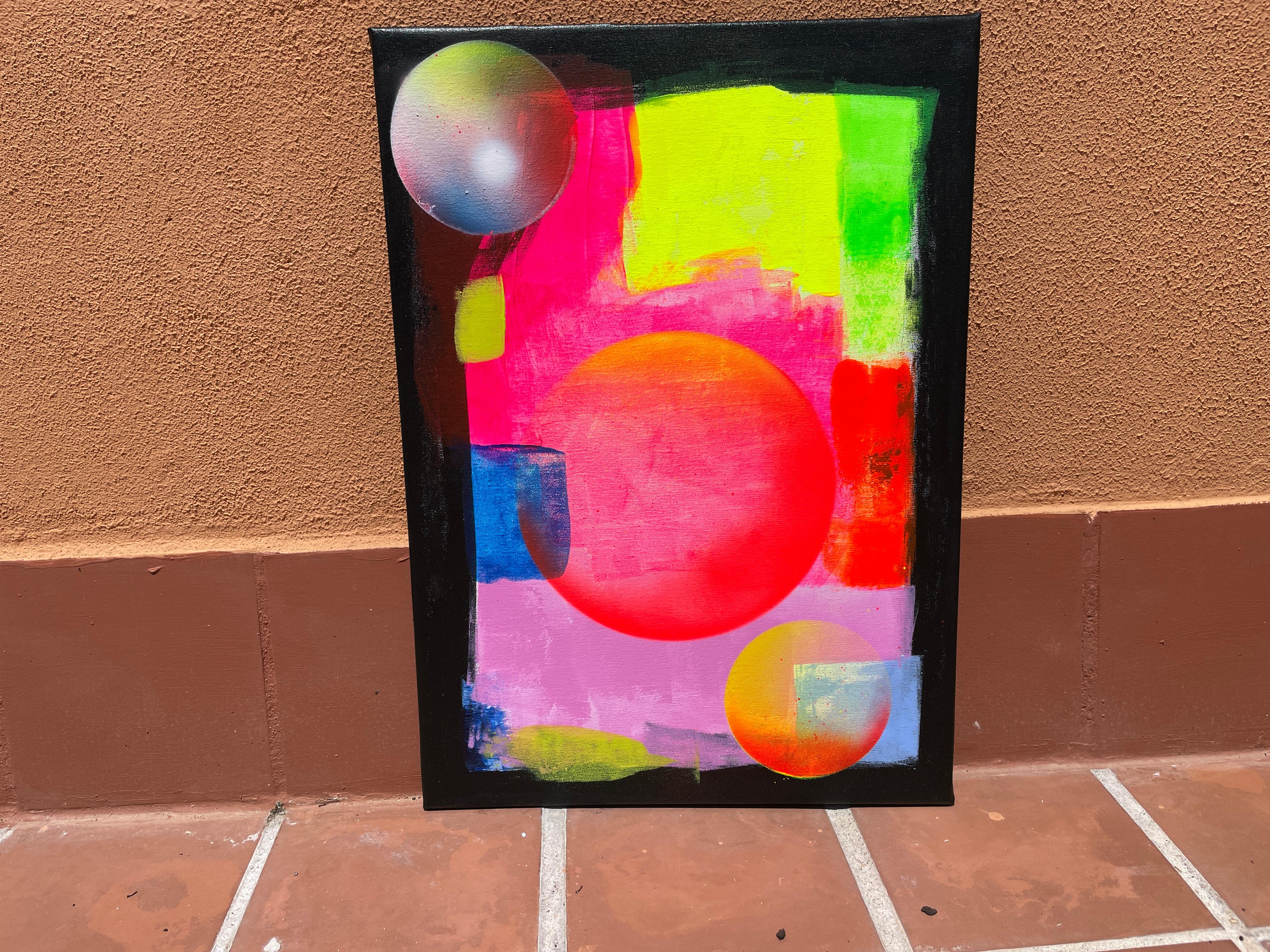 Real 010 - Orange Interior Painting by Juan Jose Garay