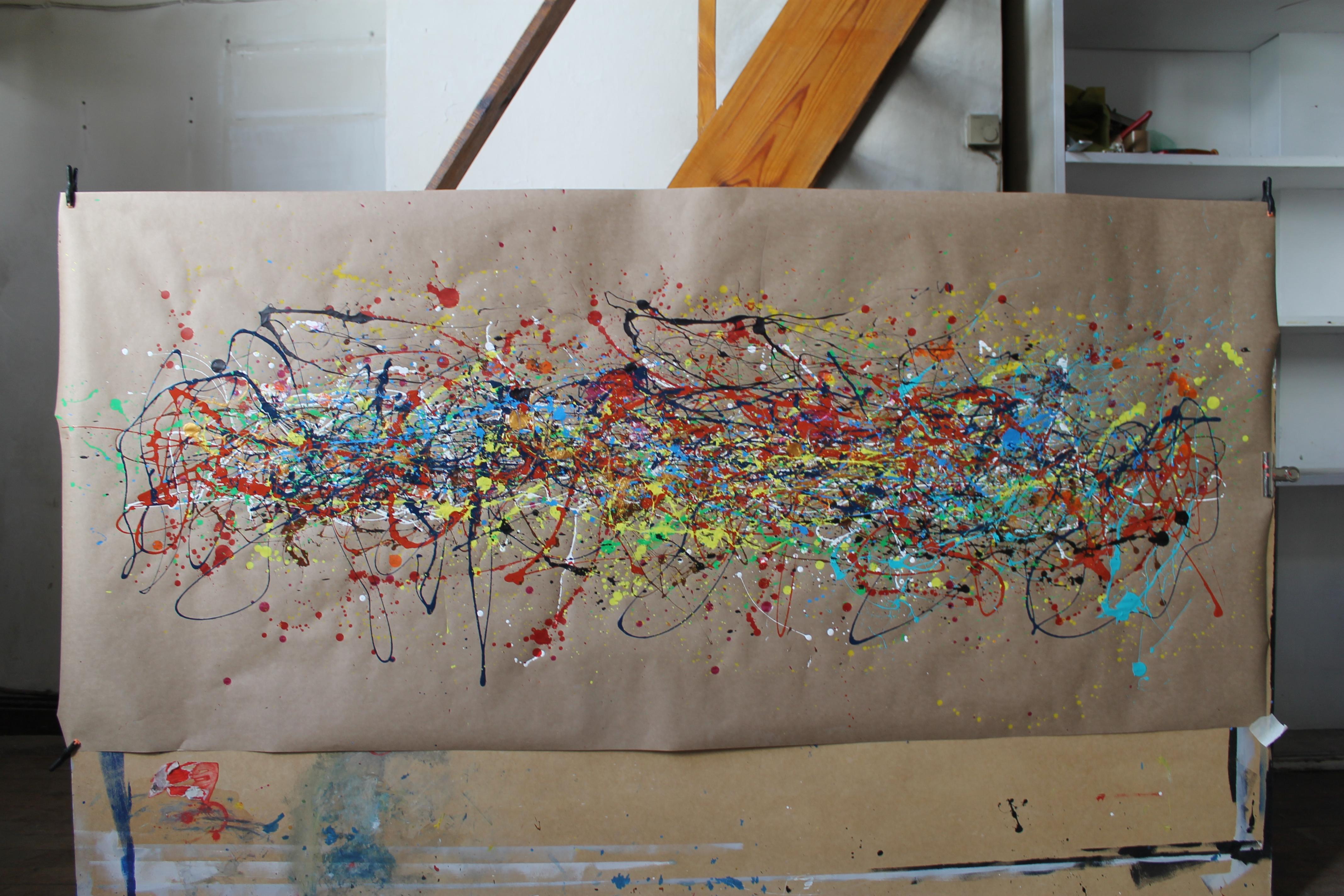 Real 03 - Abstract Expressionist Painting by Juan Jose Garay