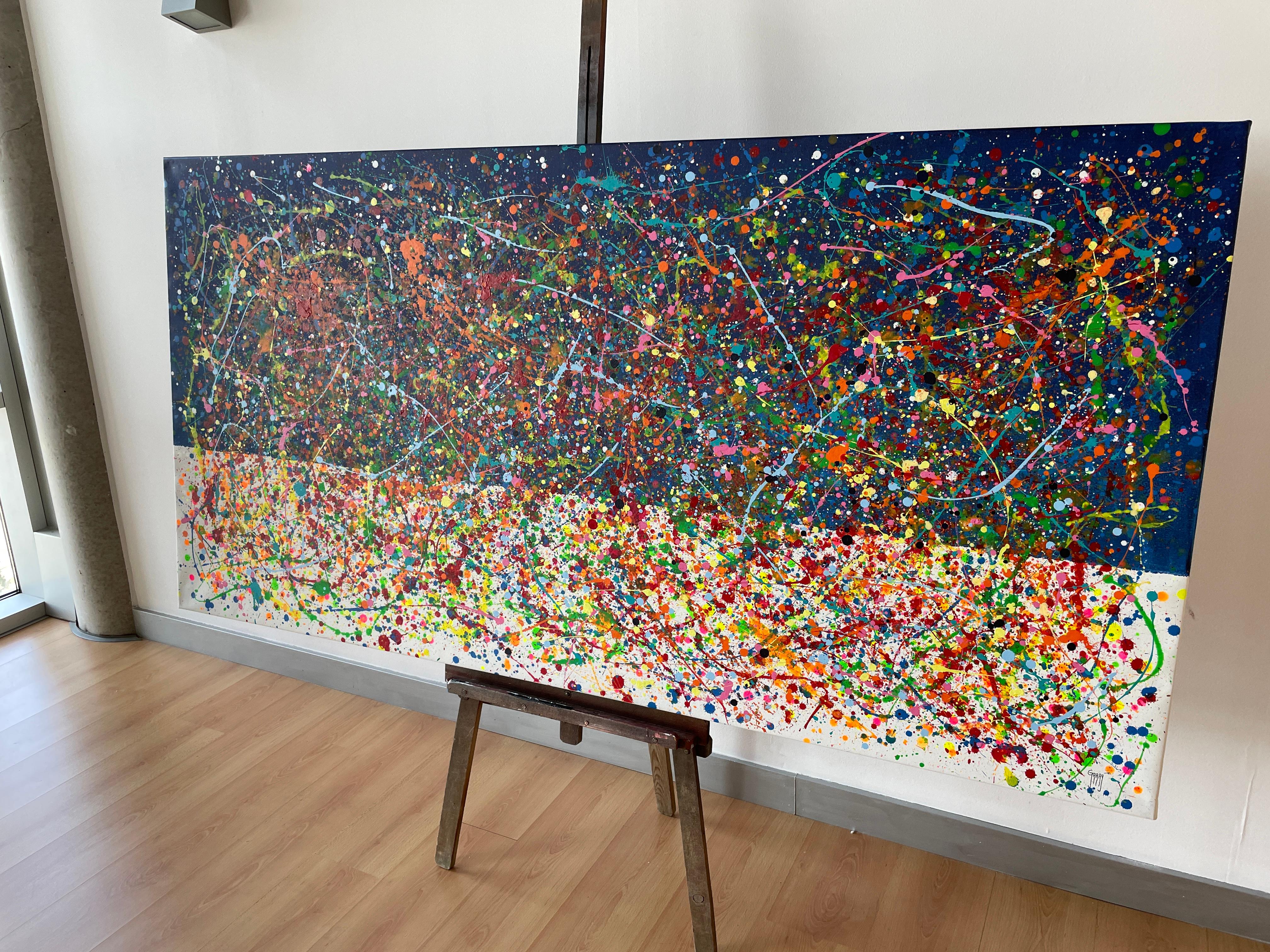 Sea of Glass - Gray Interior Painting by Juan Jose Garay