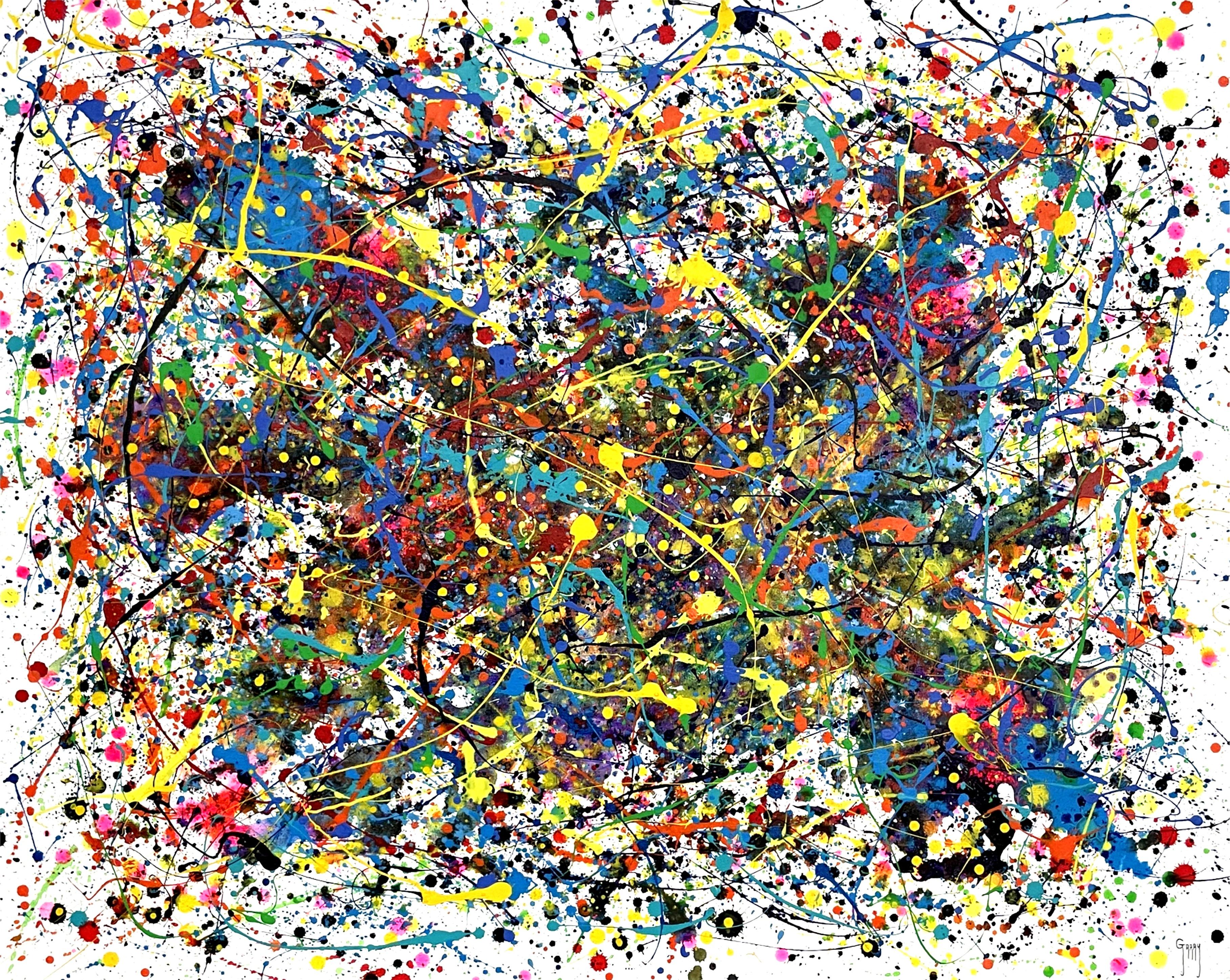 Juan Jose Garay Abstract Painting - Sighs in the silence