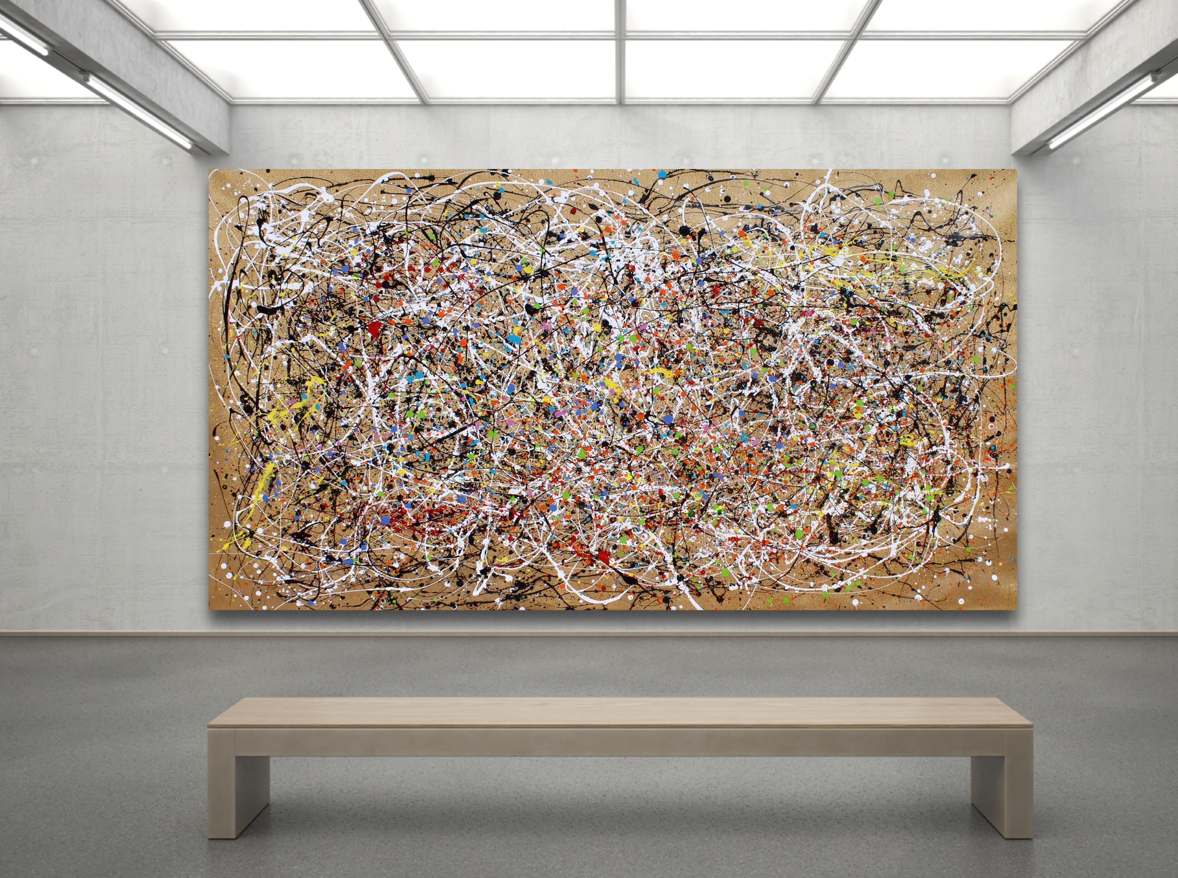 Silent Dreams - Abstract Expressionist Painting by Juan Jose Garay