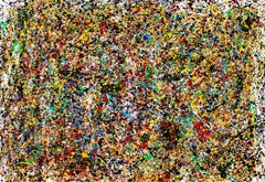 Snow Nature - Style Jackson Pollock, Painting, Acrylic on Canvas