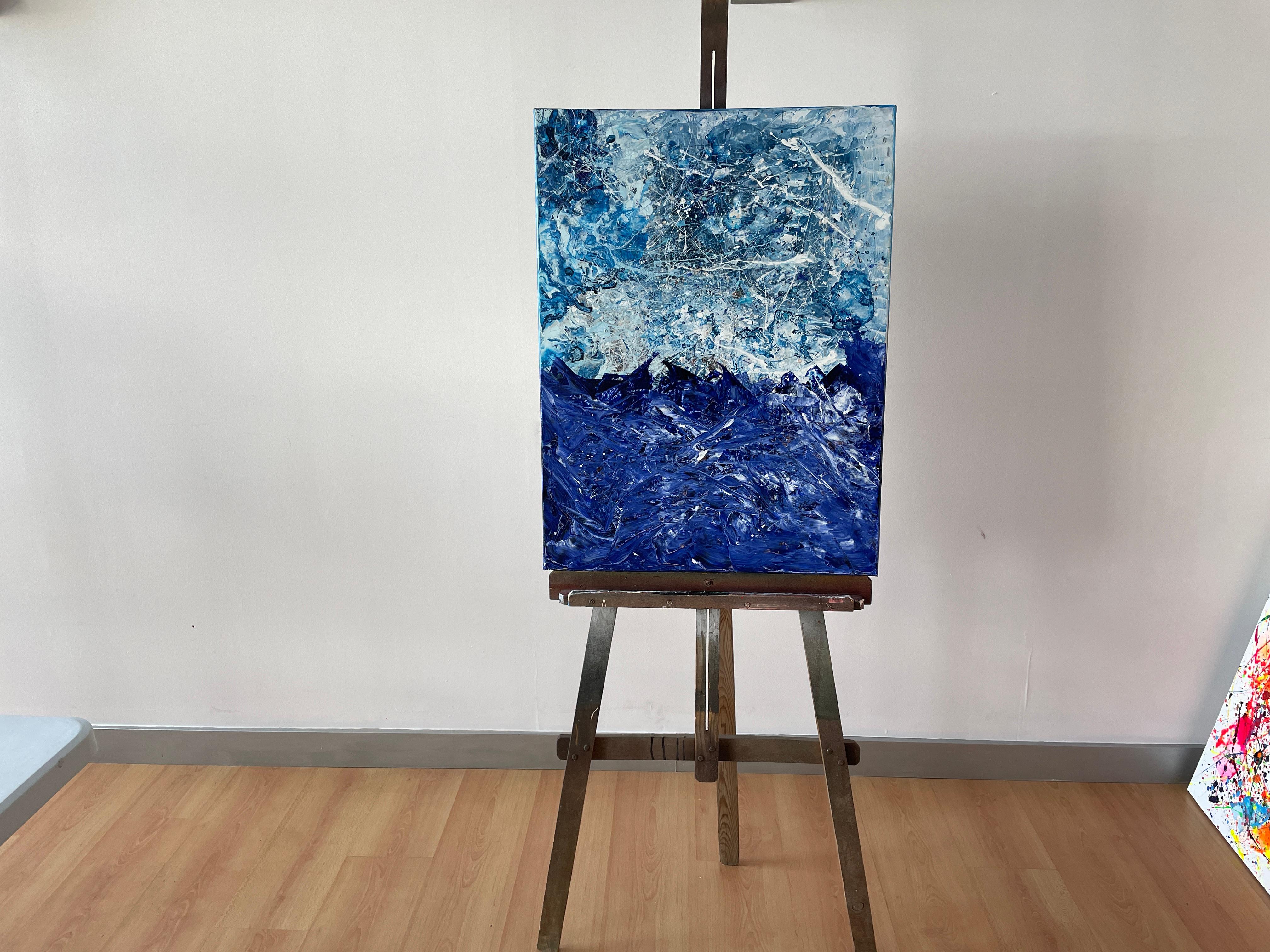 Sturm im Meer im Meer – Painting von Juan Jose Garay