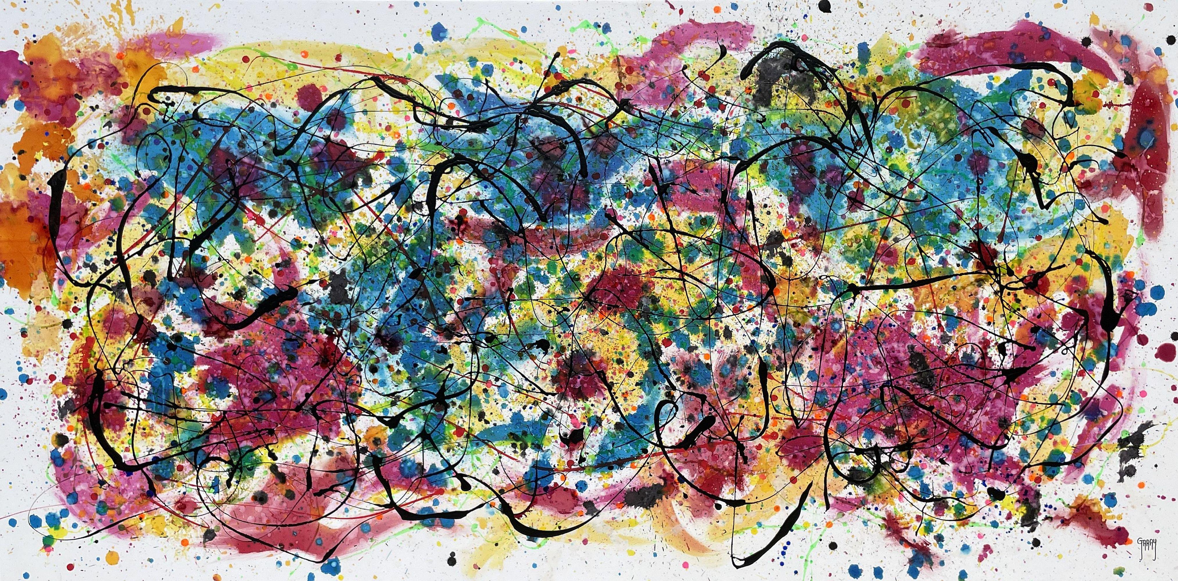 Juan Jose Garay Abstract Painting – Symphonie der Unordnung