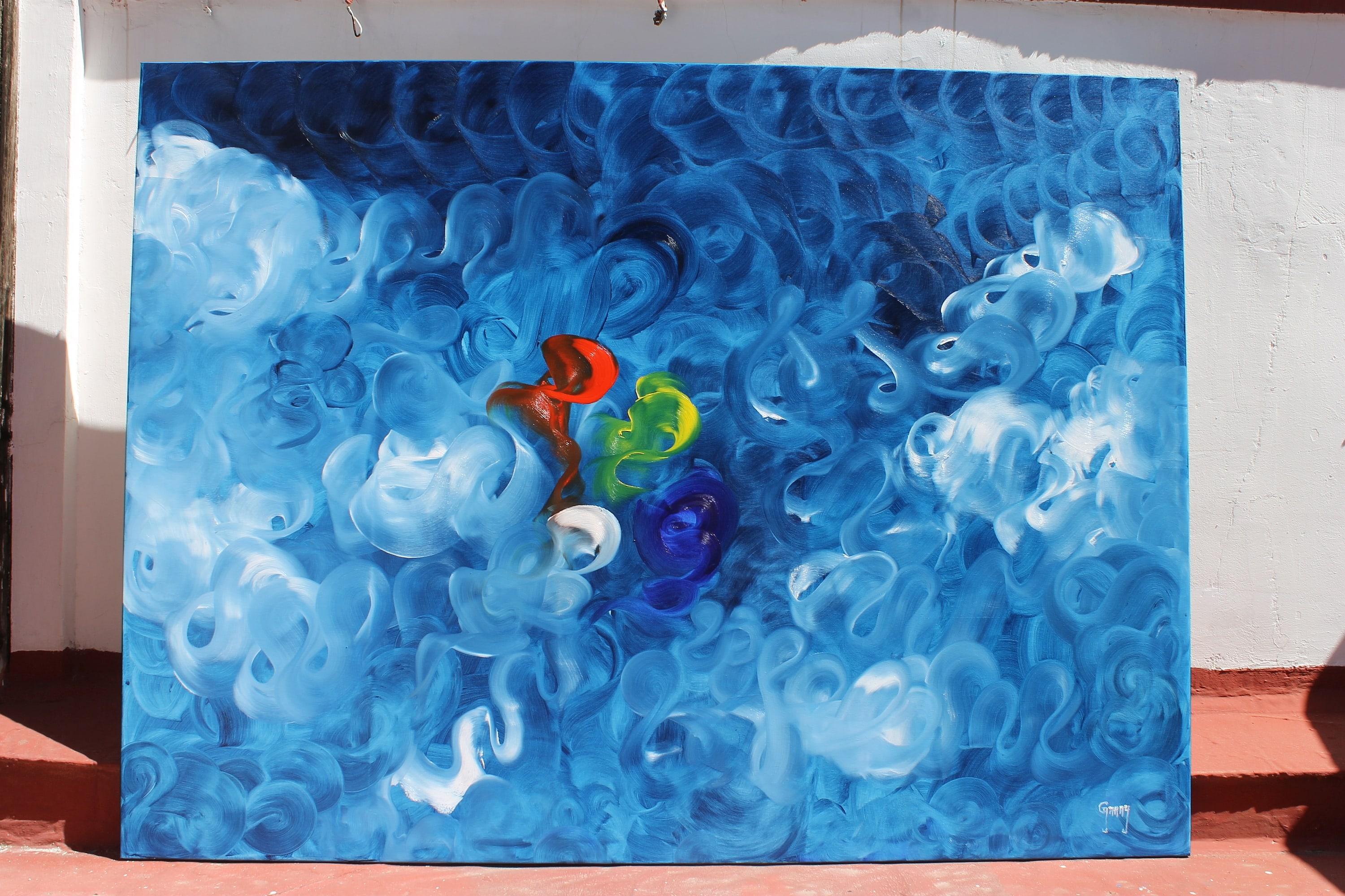 La danse des brosses 01 - Painting de Juan Jose Garay