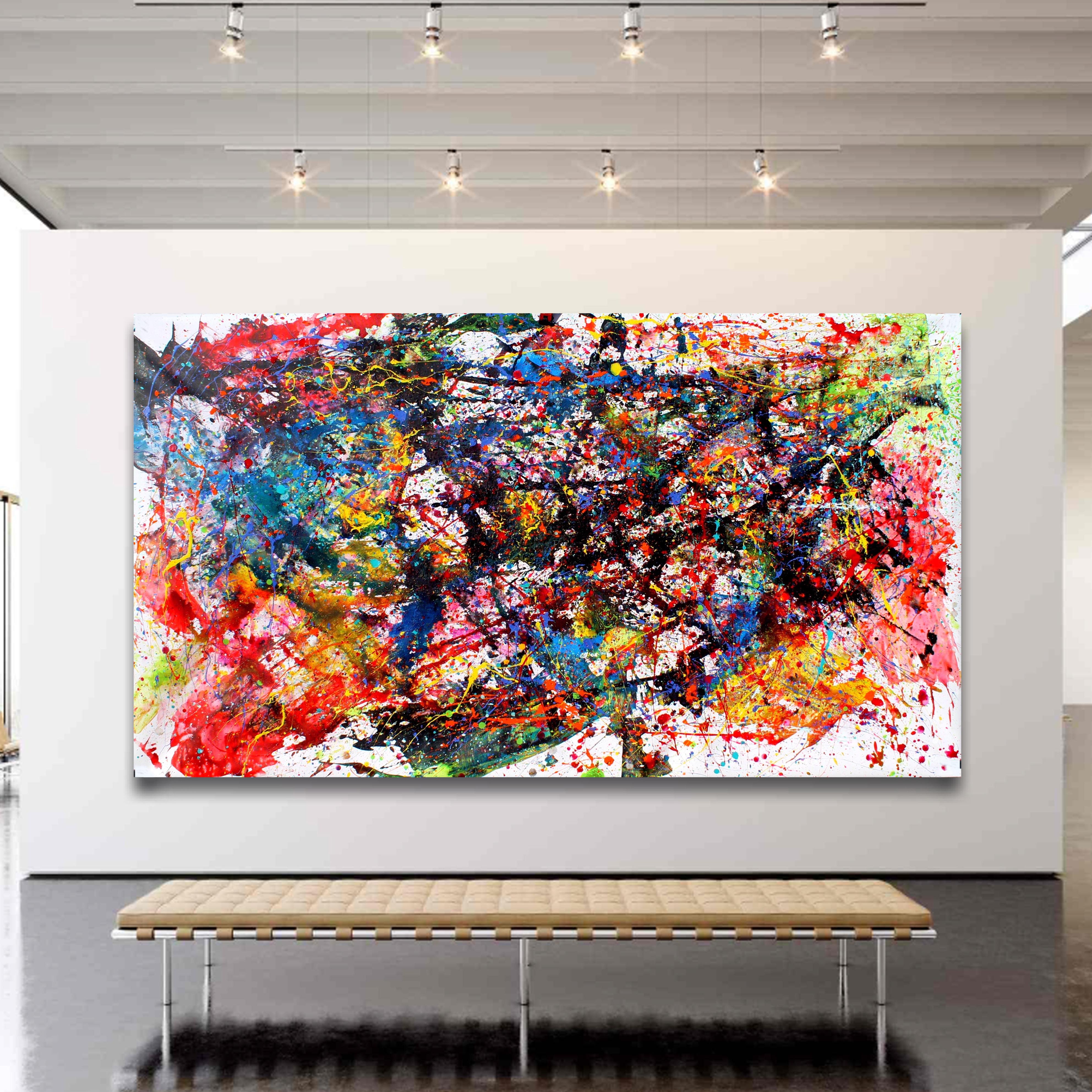 L'interdit sera toujours le plus tentant - Expressionnisme abstrait Painting par Juan Jose Garay