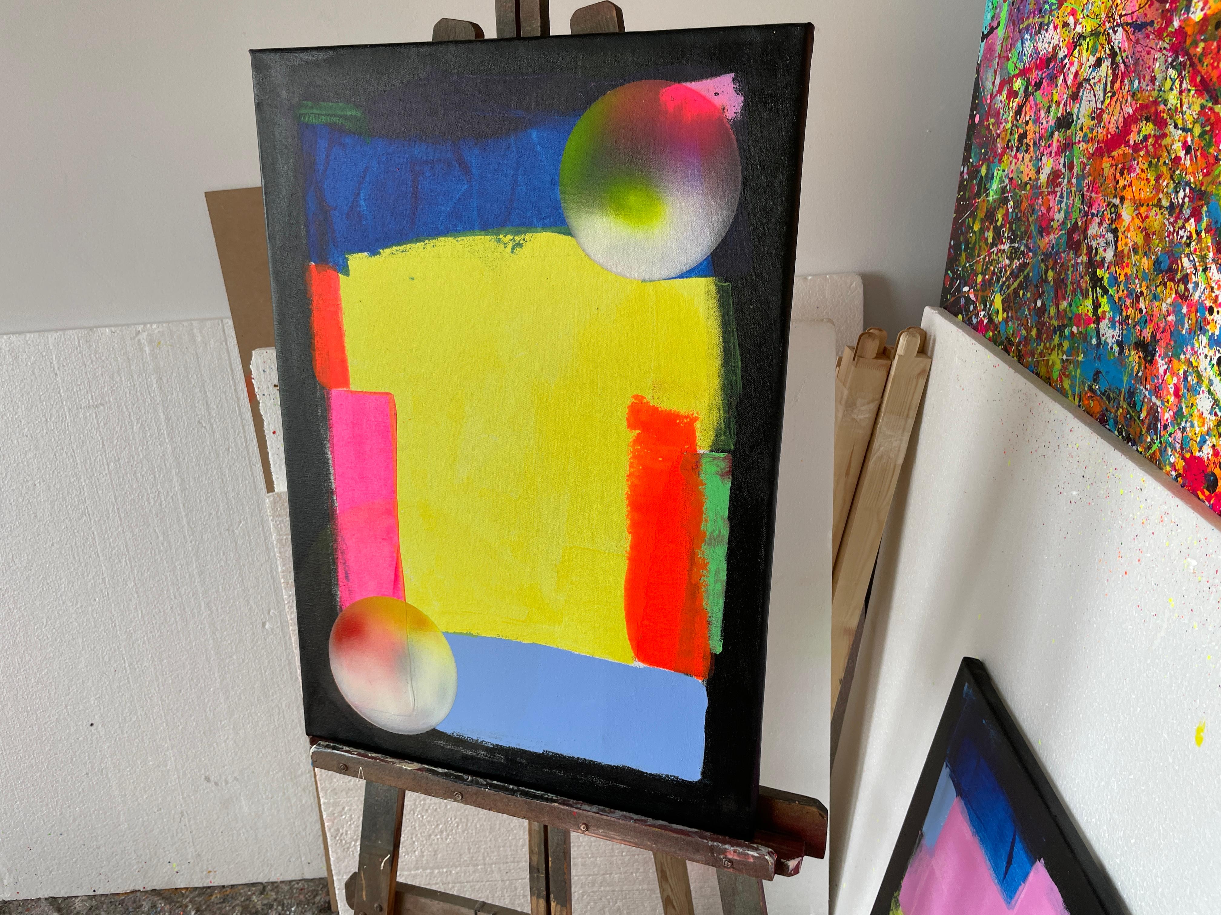 est un chef-d'œuvre captivant qui incarne l'essence du mouvement de l'action painting. Avec ses couleurs éclatantes sur un fond blanc immaculé, cette œuvre d'art dégage une énergie électrisante qui captive les spectateurs dès qu'ils posent les yeux