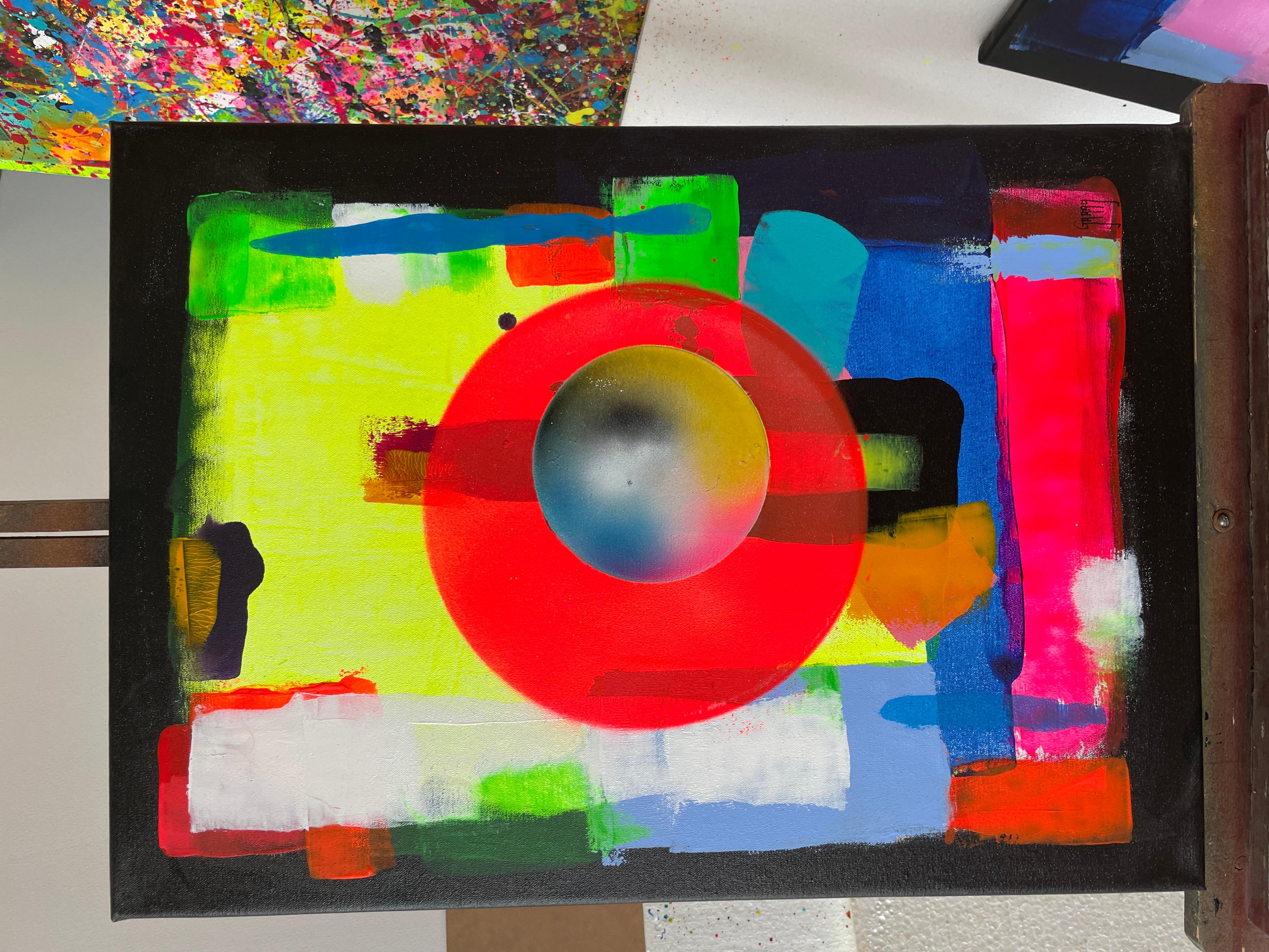 Círculo de transformación 08 - Painting Expresionismo abstracto de Juan Jose Garay