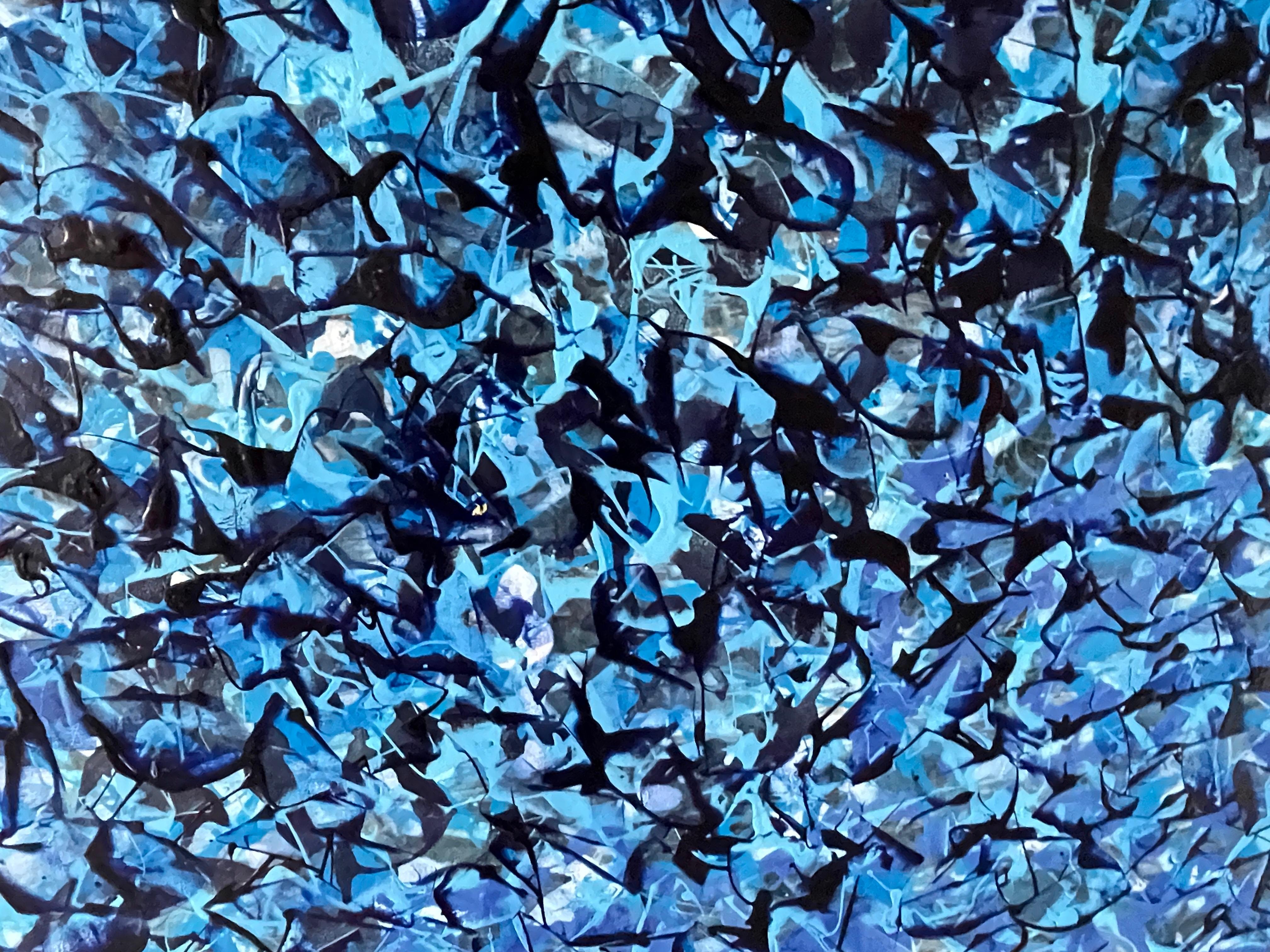 Bleu outremer abstrait en vente 10