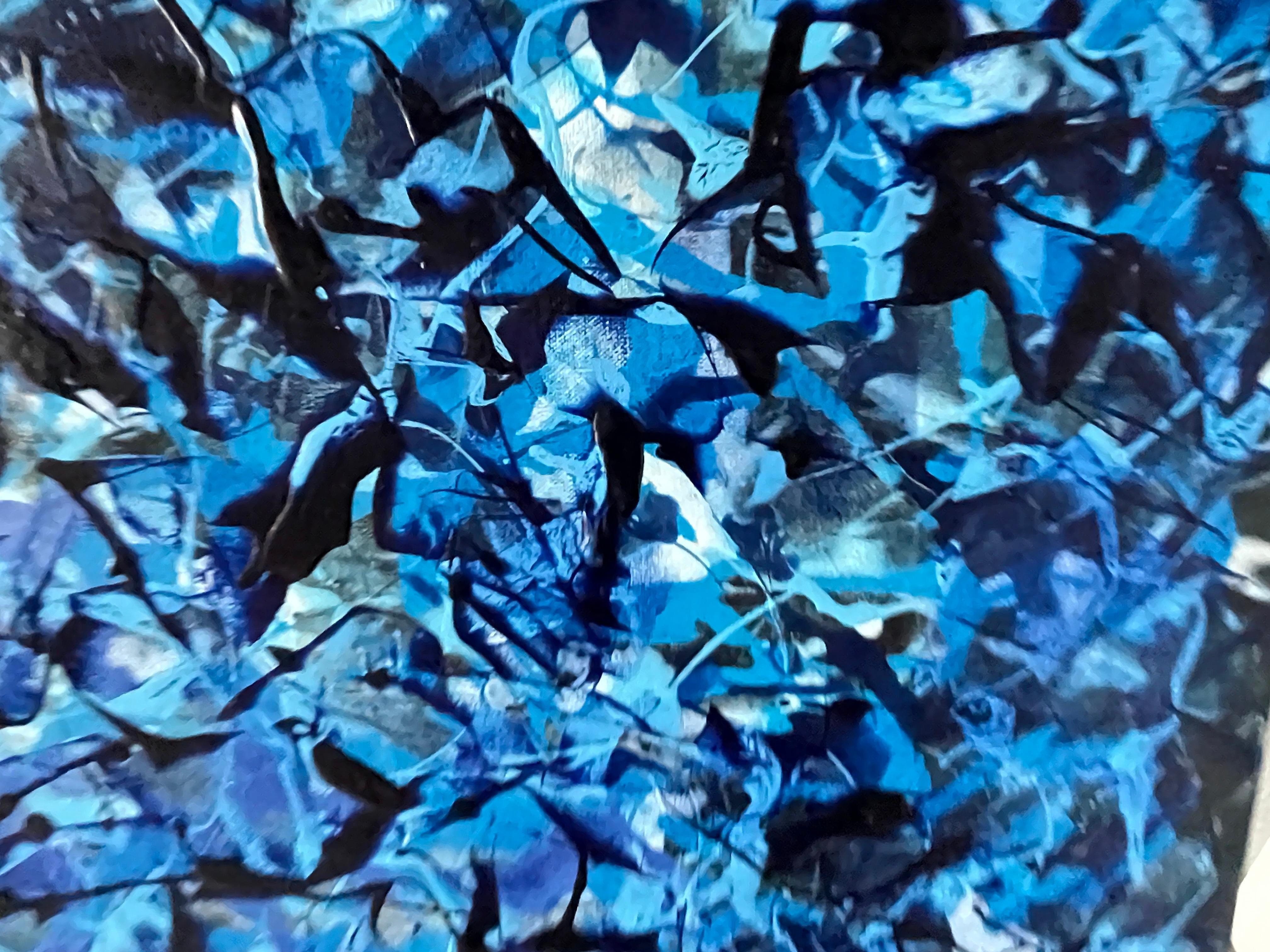 Bleu outremer abstrait en vente 13