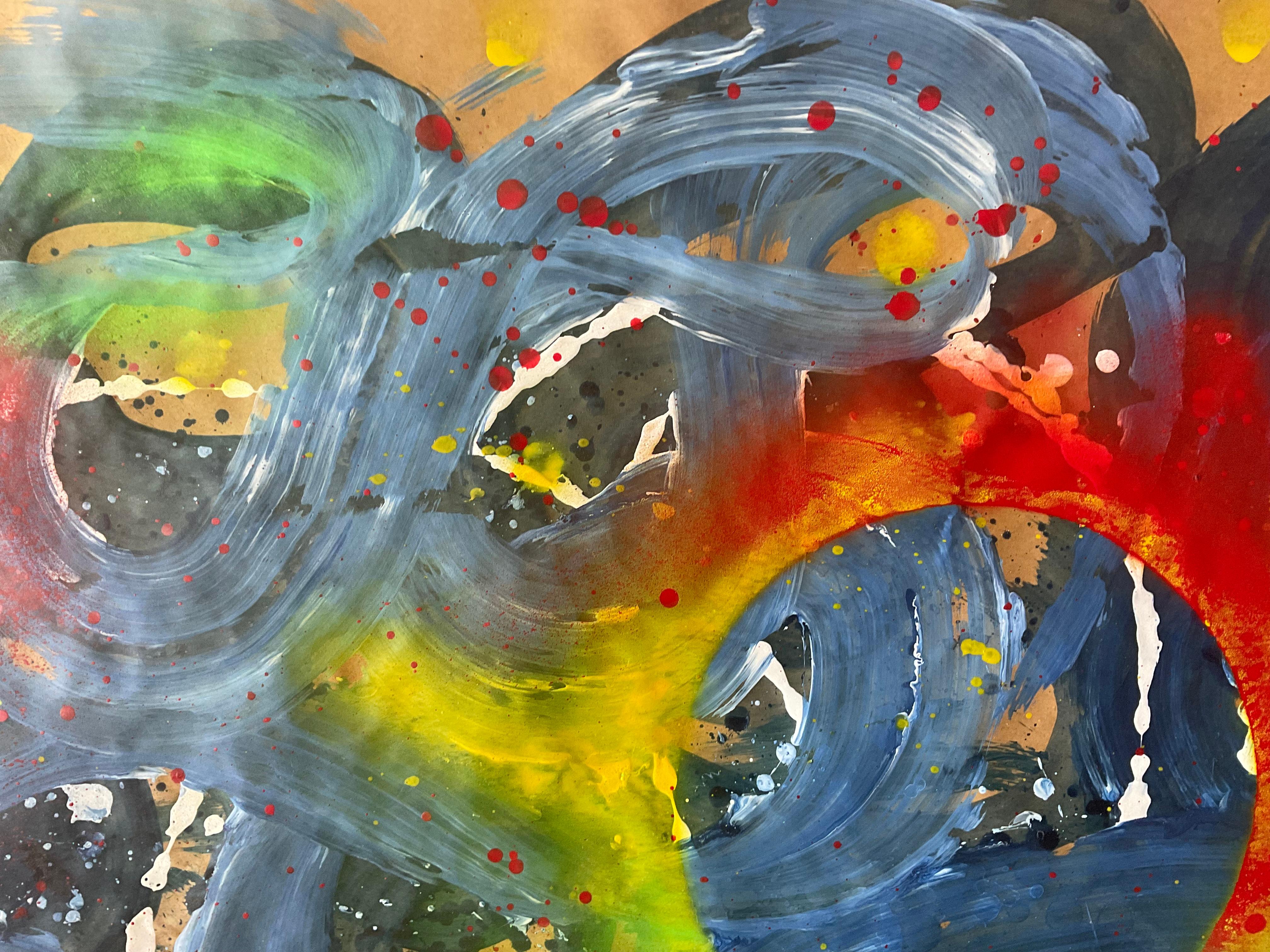universe 02 - Gray Abstract Painting by Juan Jose Garay