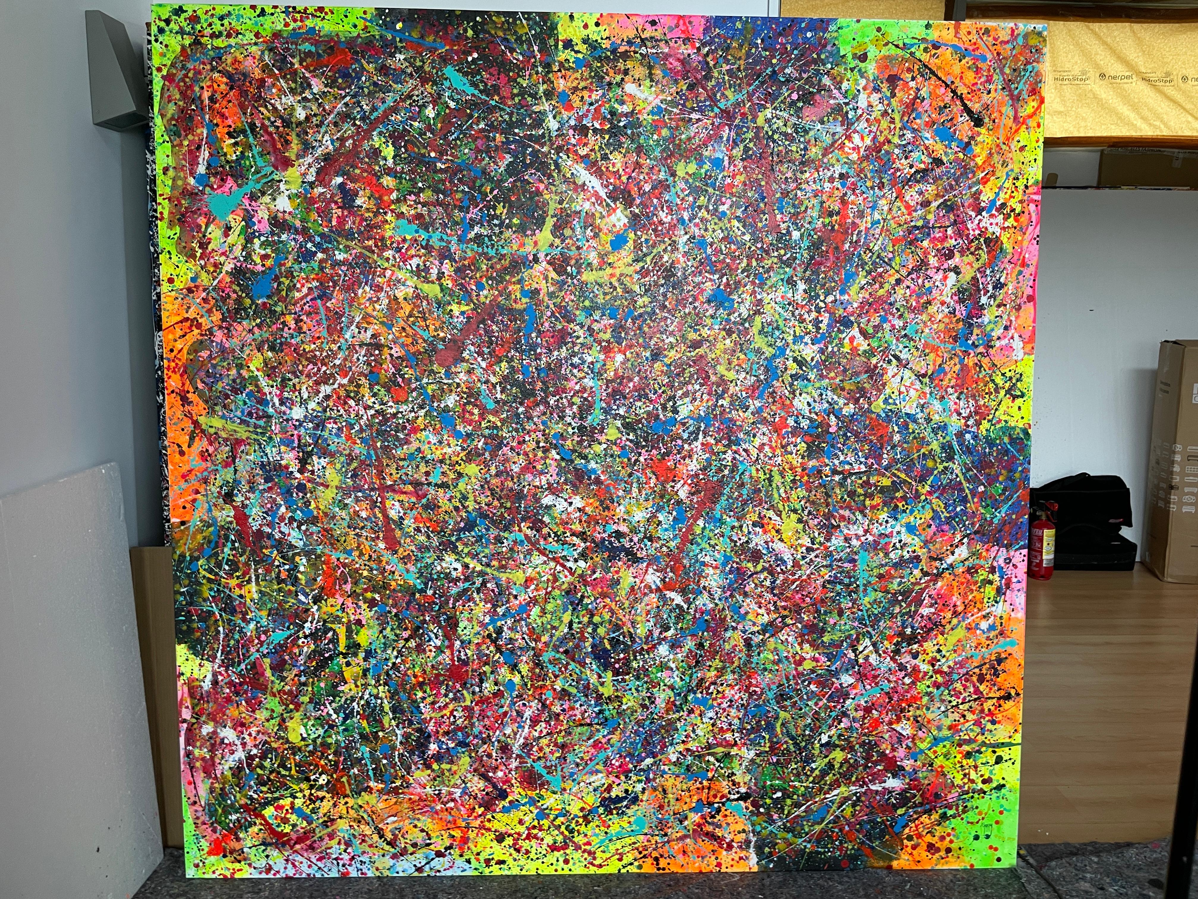 Universum der Farben 02 (Abstrakter Expressionismus), Painting, von Juan Jose Garay