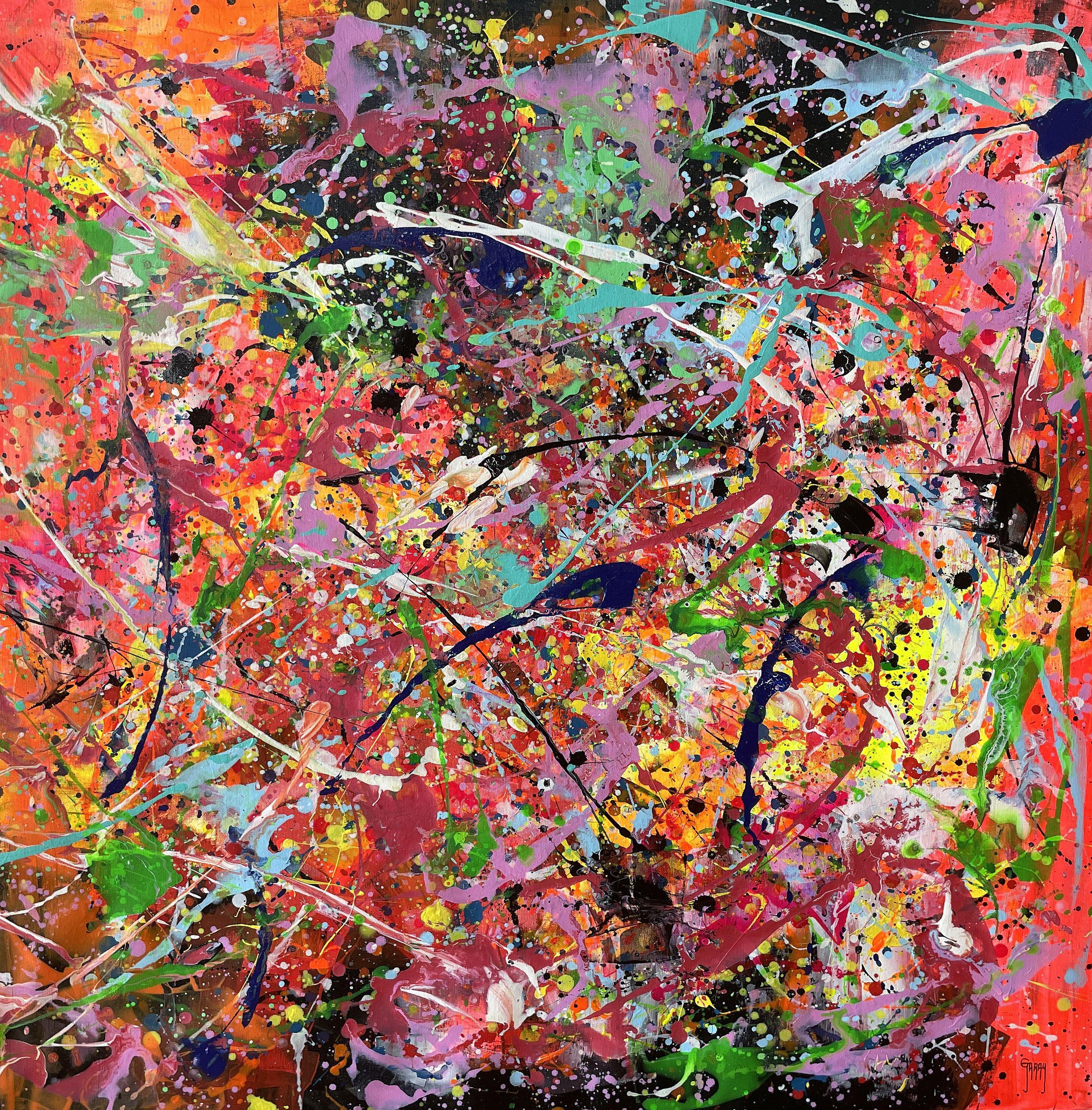 Lebendige Eclipse (Abstrakter Expressionismus), Painting, von Juan Jose Garay