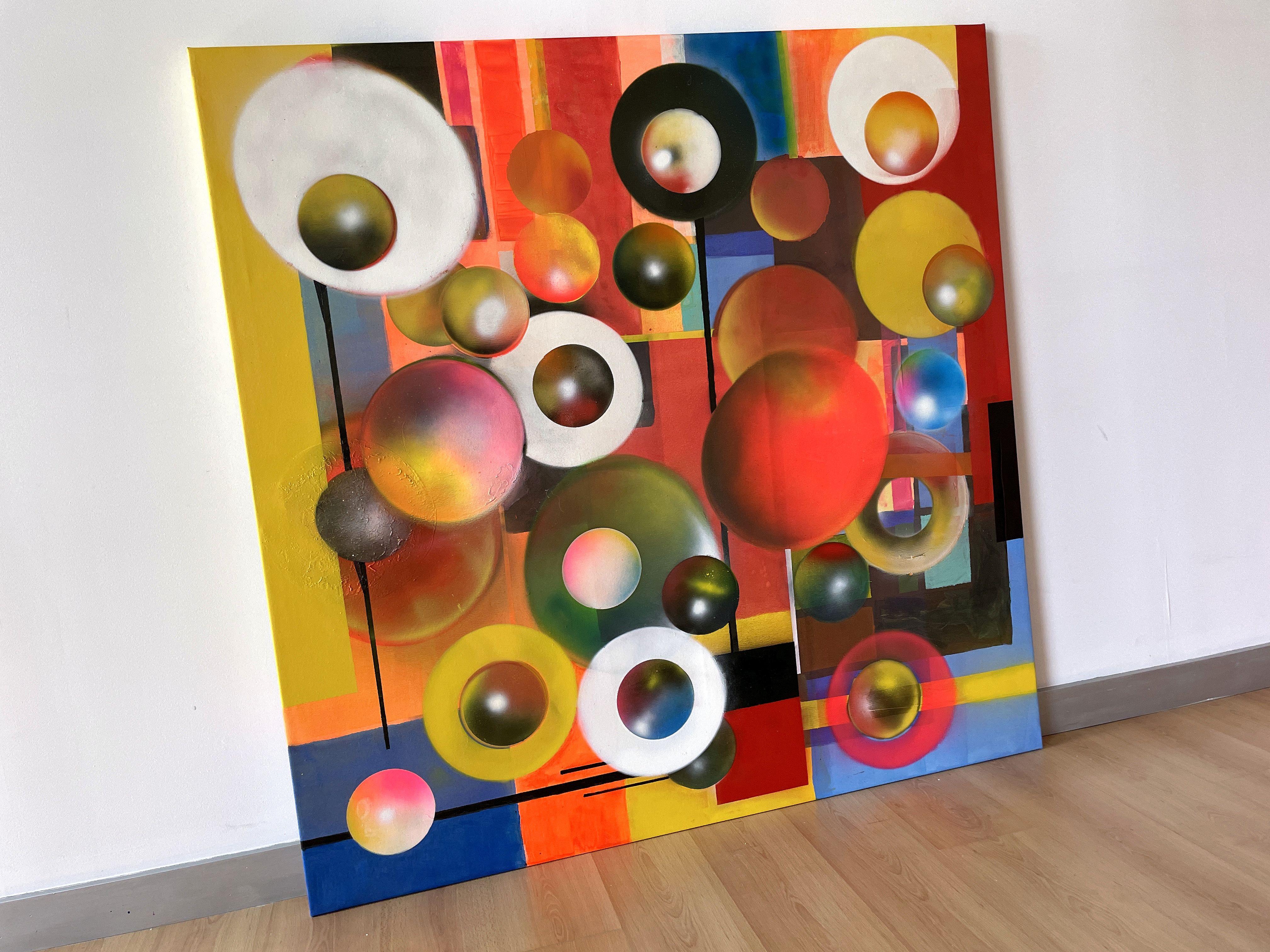 Das Flüstern eines Ganzen – Painting von Juan Jose Garay