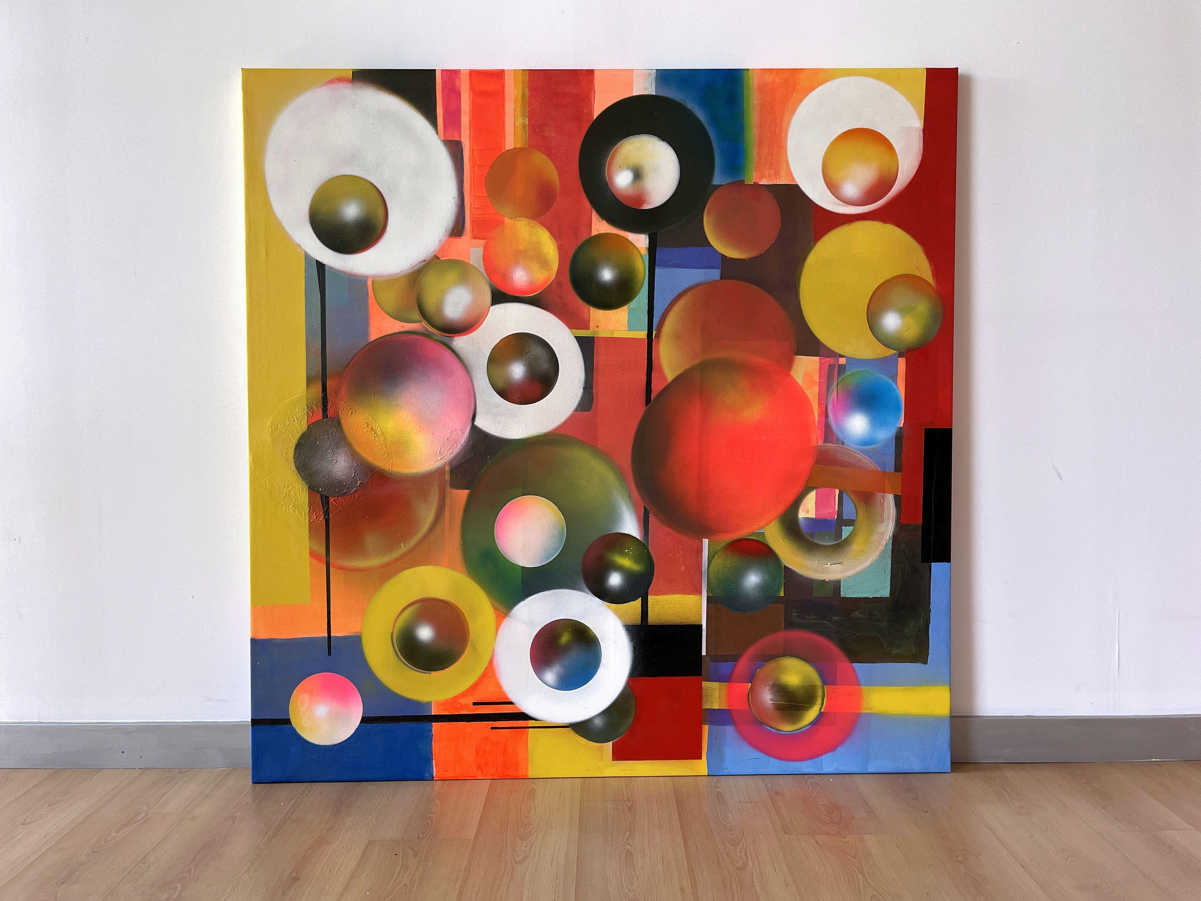 Das Flüstern eines Ganzen (Abstrakter Expressionismus), Painting, von Juan Jose Garay