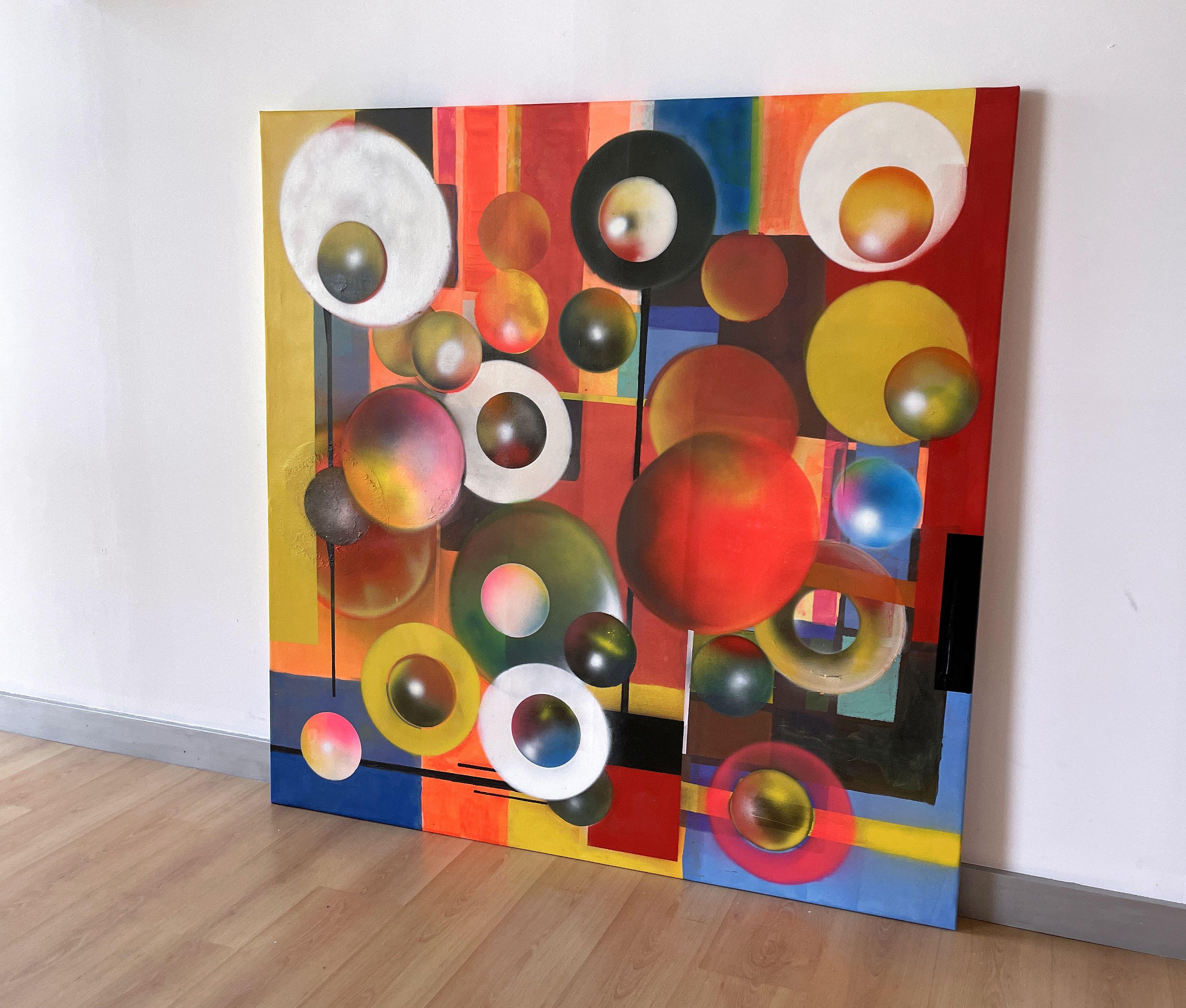 Das Flüstern eines Ganzen (Braun), Abstract Painting, von Juan Jose Garay