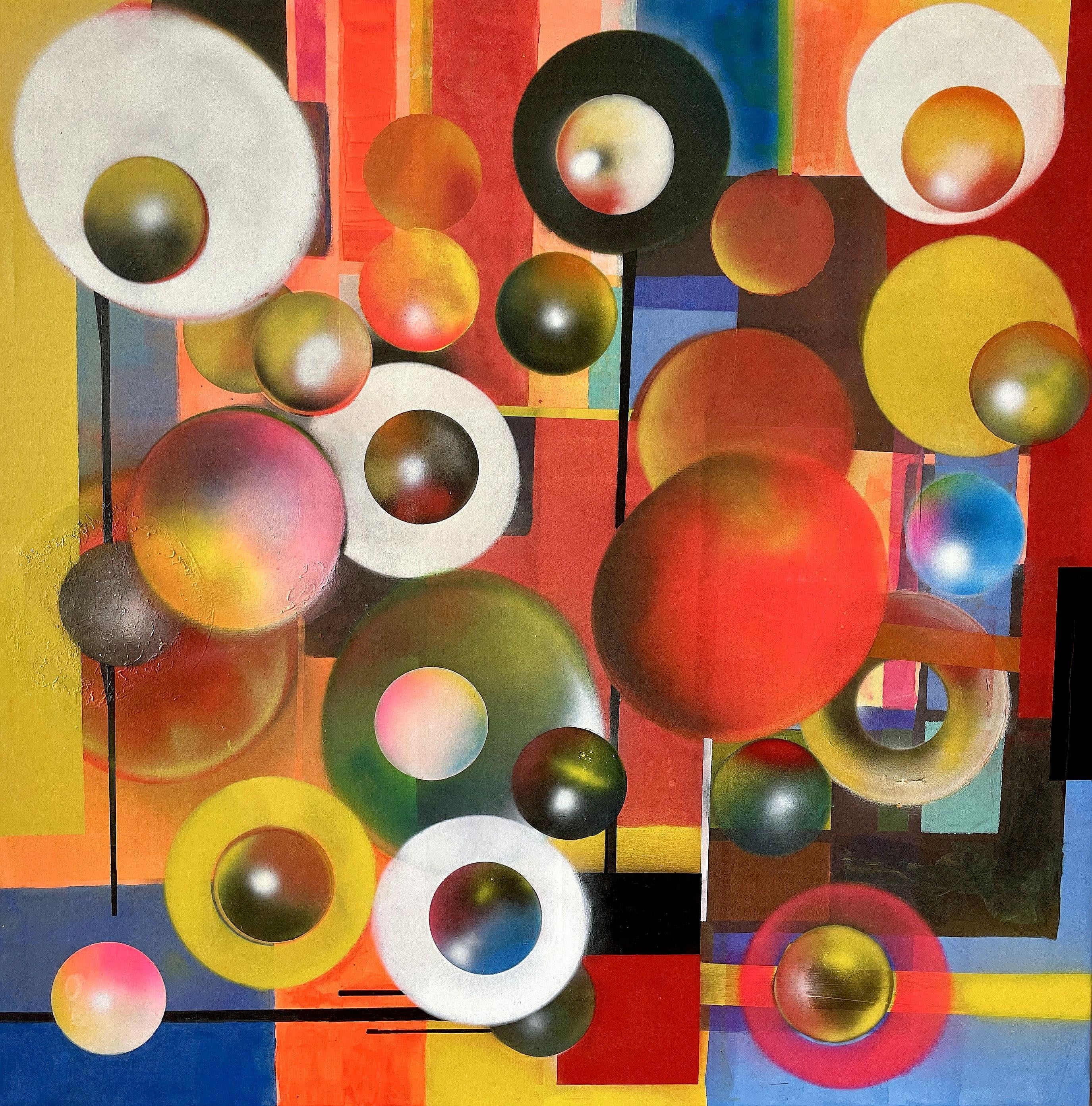 Juan Jose Garay Abstract Painting – Das Flüstern eines Ganzen