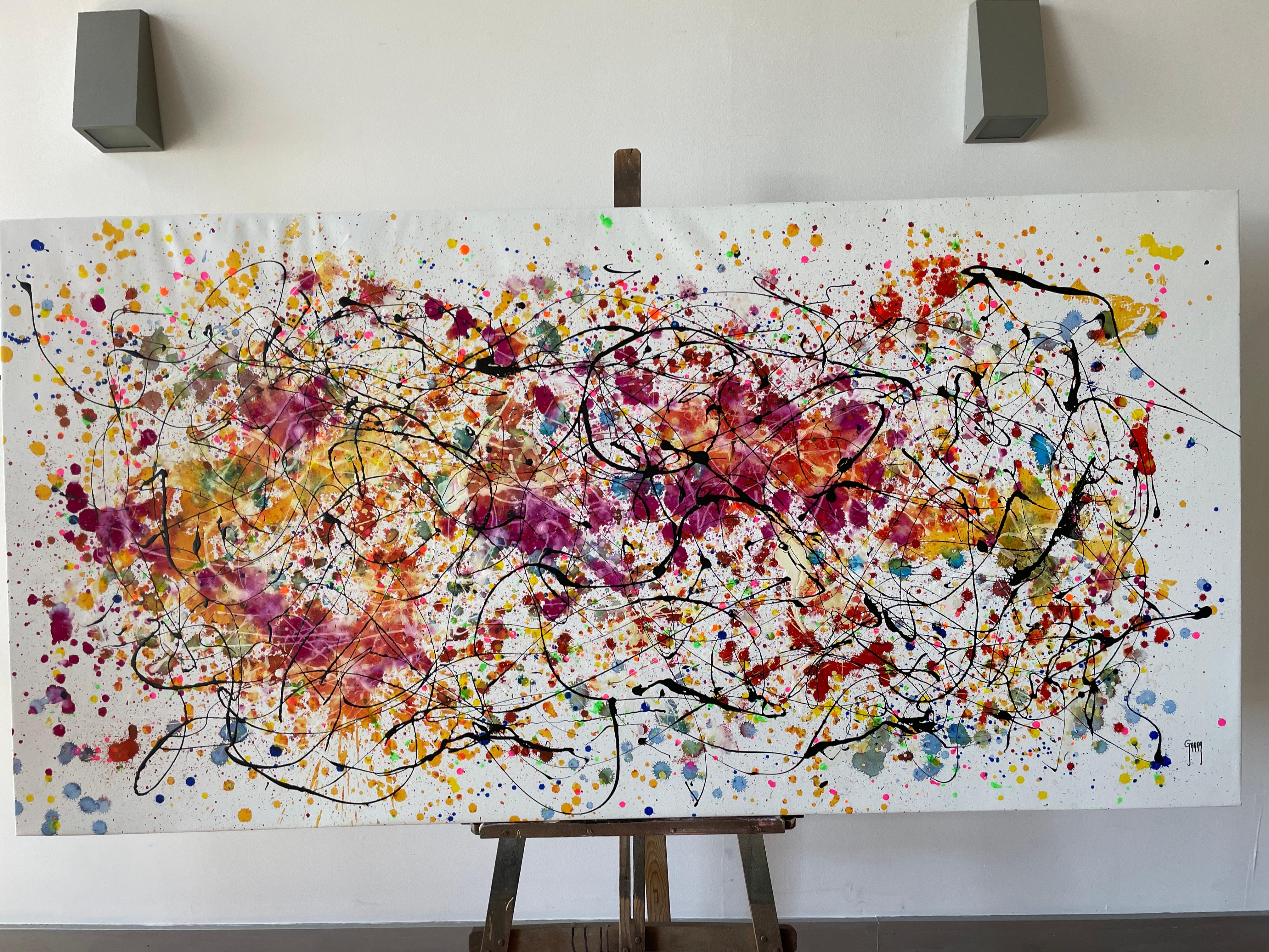 Les murmures du silence - Expressionnisme abstrait Painting par Juan Jose Garay
