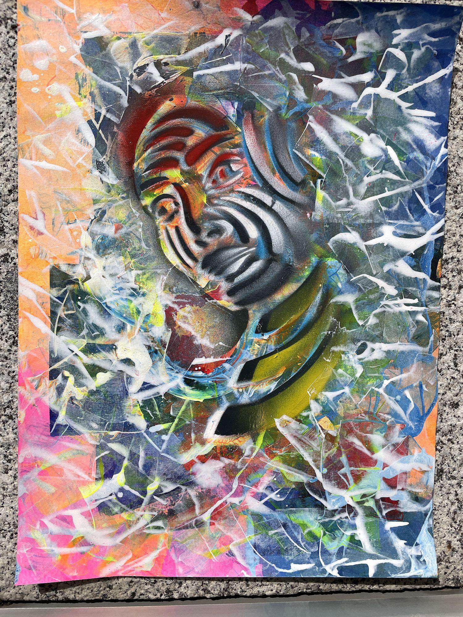 Frau 002 (Grau), Interior Painting, von Juan Jose Garay