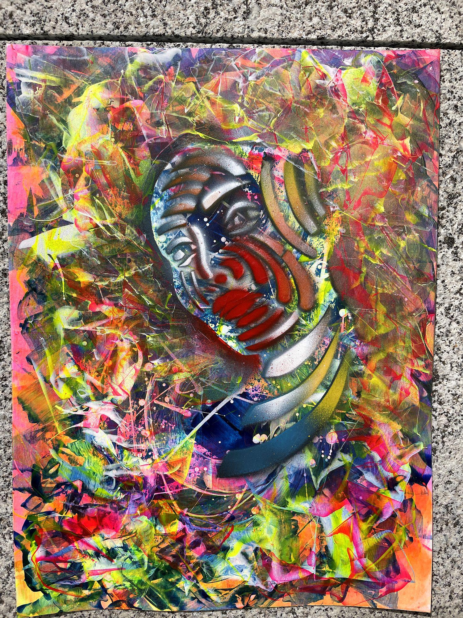 Frau 003 (Abstrakter Expressionismus), Painting, von Juan Jose Garay