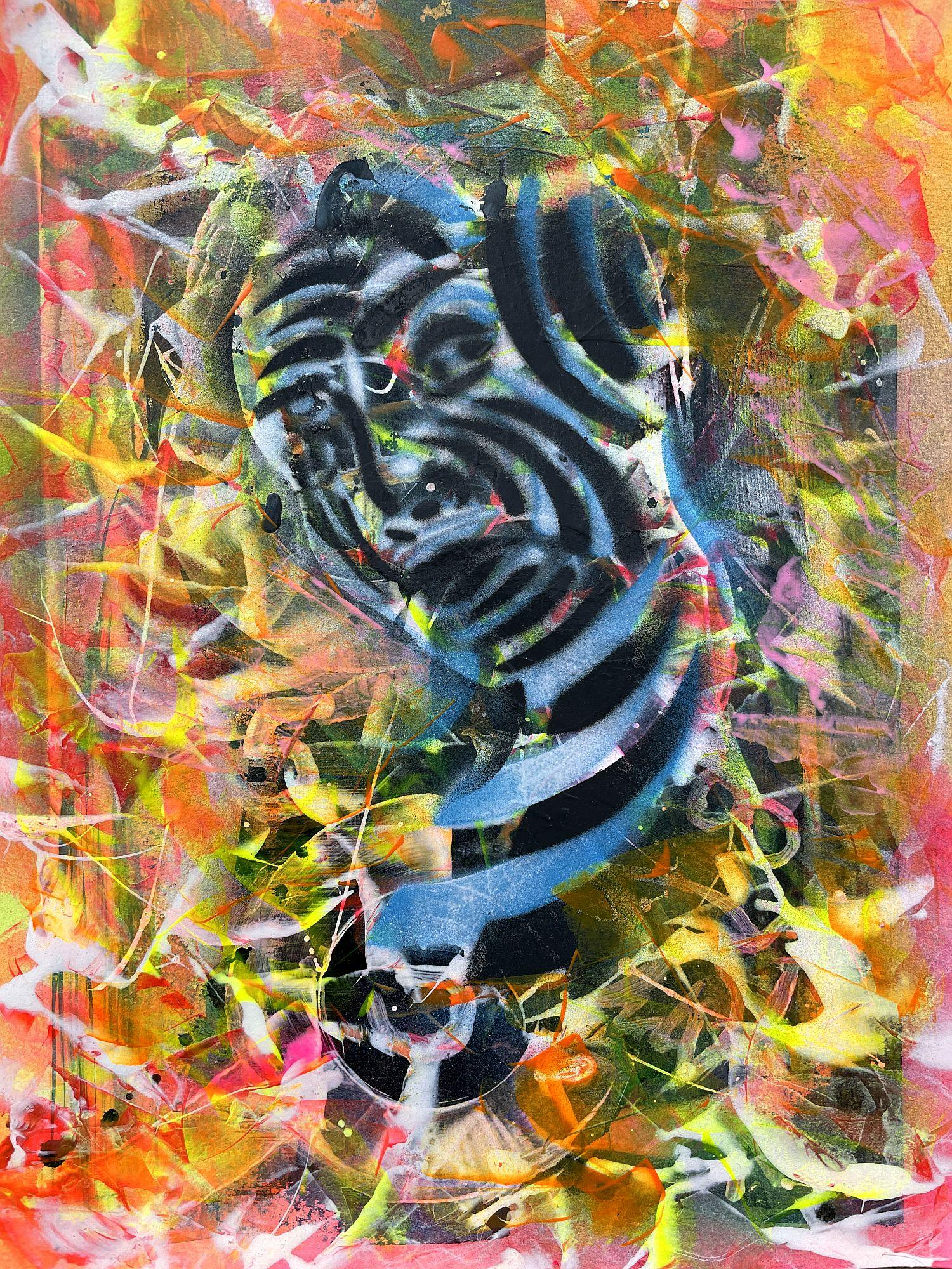 Femme 004 - Expressionnisme abstrait Painting par Juan Jose Garay