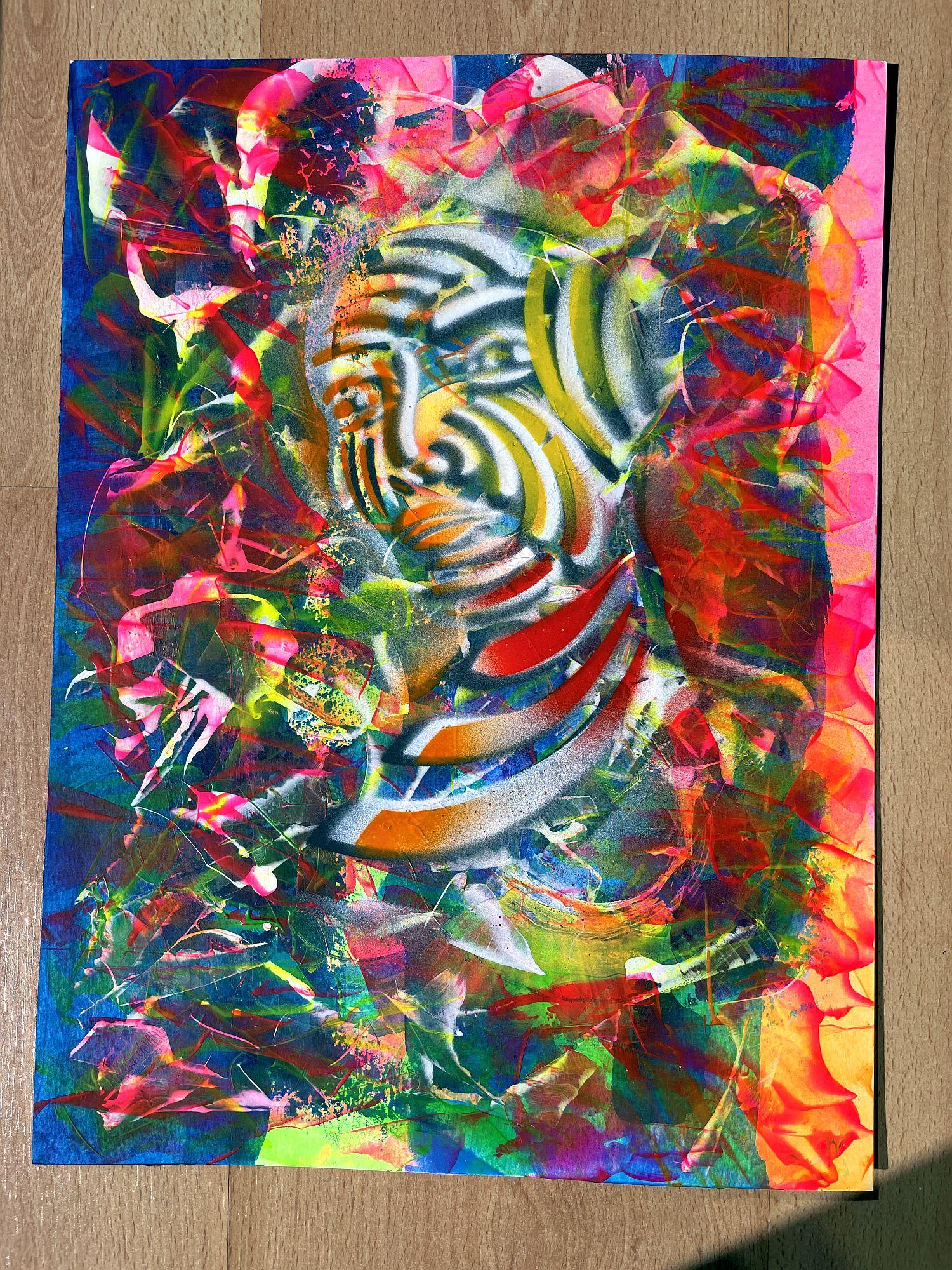 Frau 007 (Abstrakter Expressionismus), Painting, von Juan Jose Garay