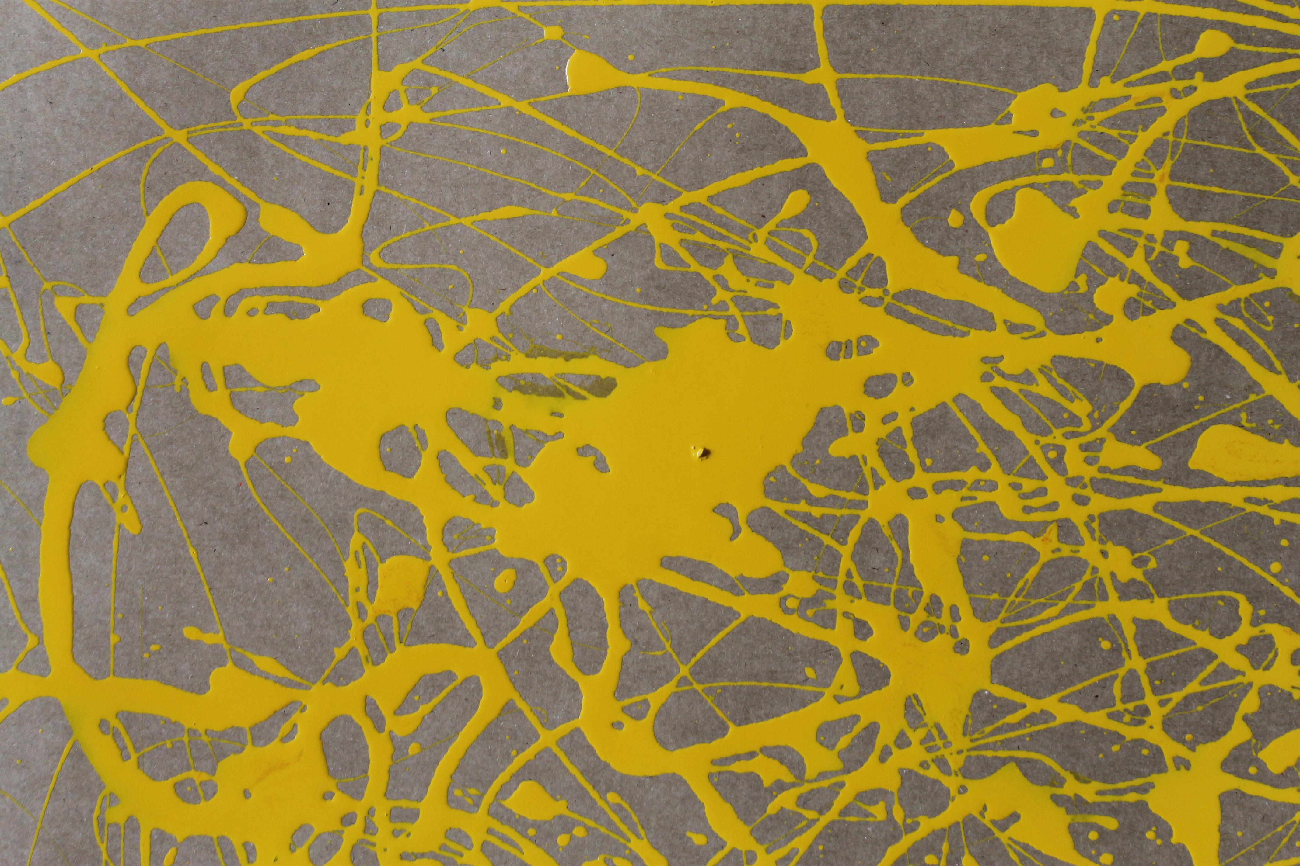 Energia gialla - Abstract Painting Giallo di Juan Jose Garay